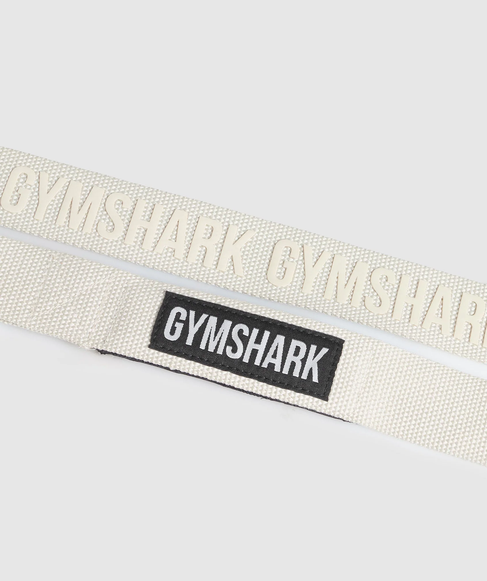 Gymshark Silicone Lifting Straps - Oat White - Image 2