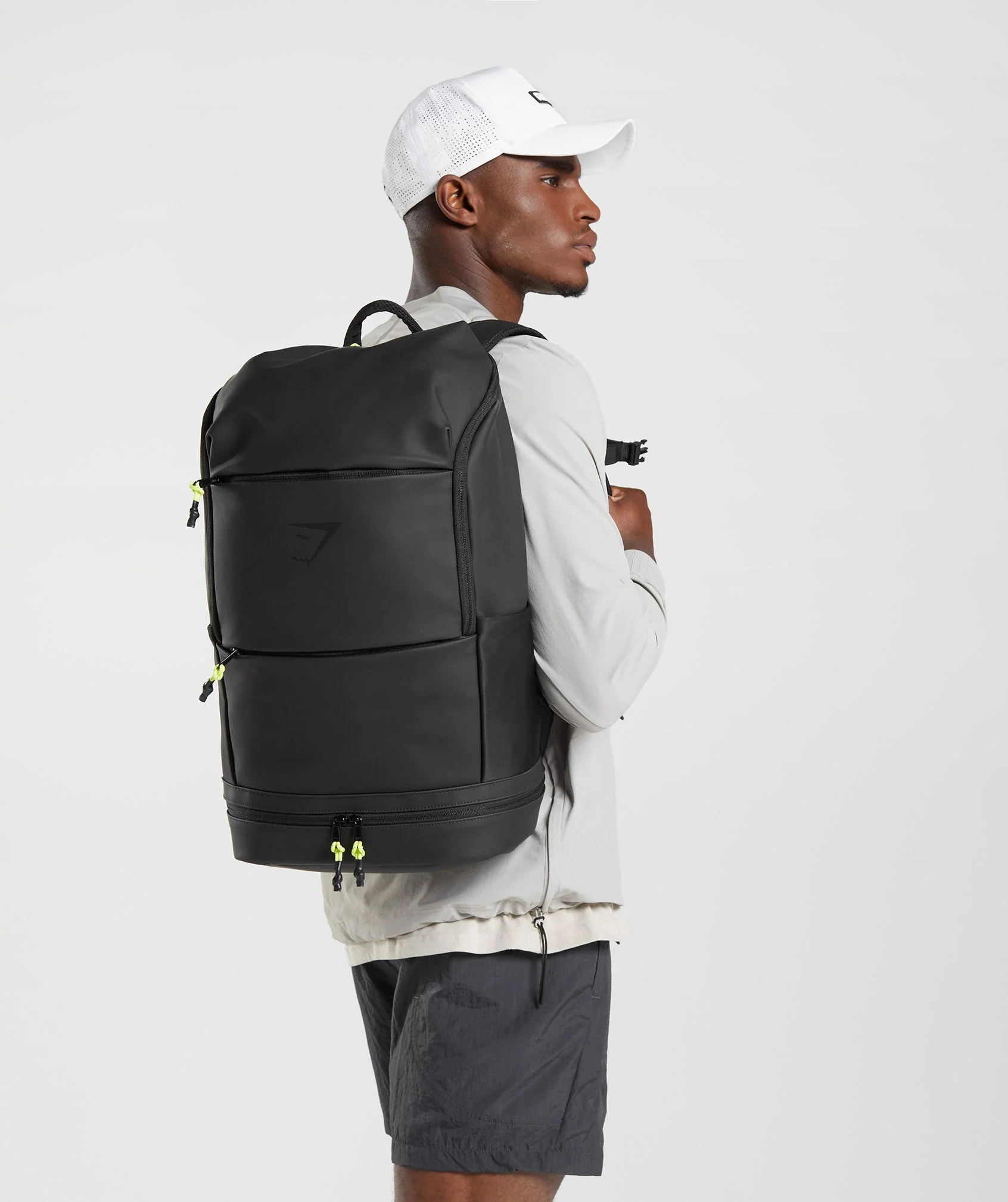 Gymshark Sleek Backpack - Black/Reactive Green - Image 5