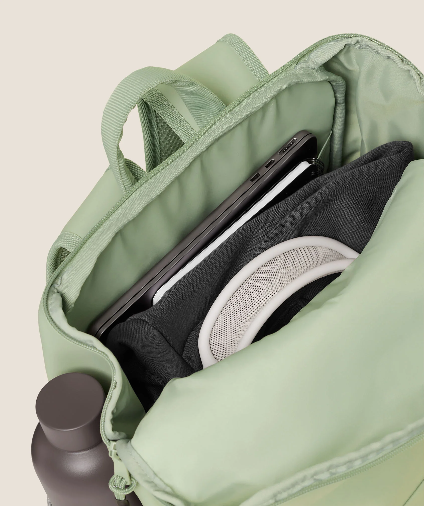 Gymshark Small Sleek Backpack - Haze Green - Image 2