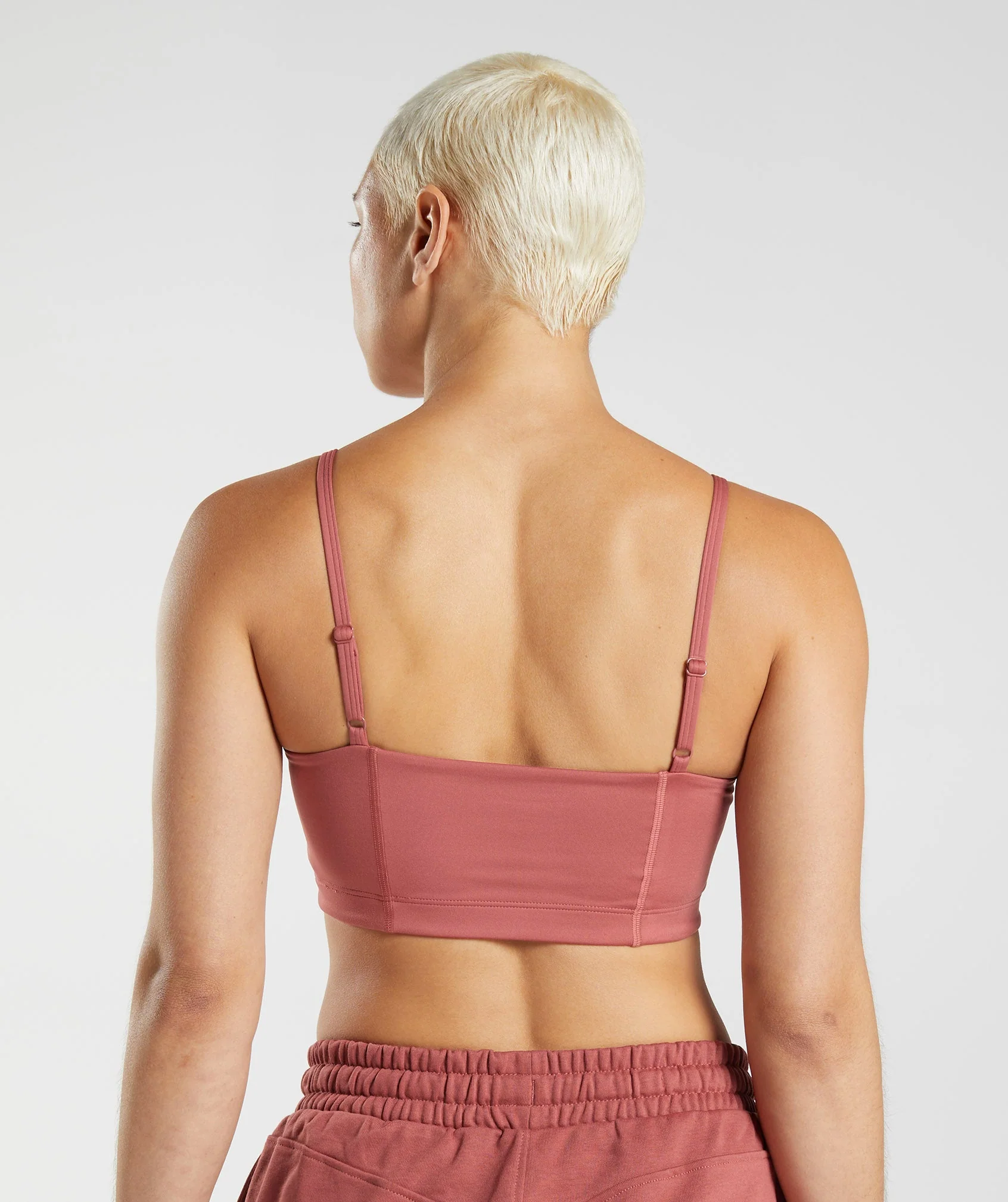 Gymshark Social Club Bandeau - Rose Brown - Image 2