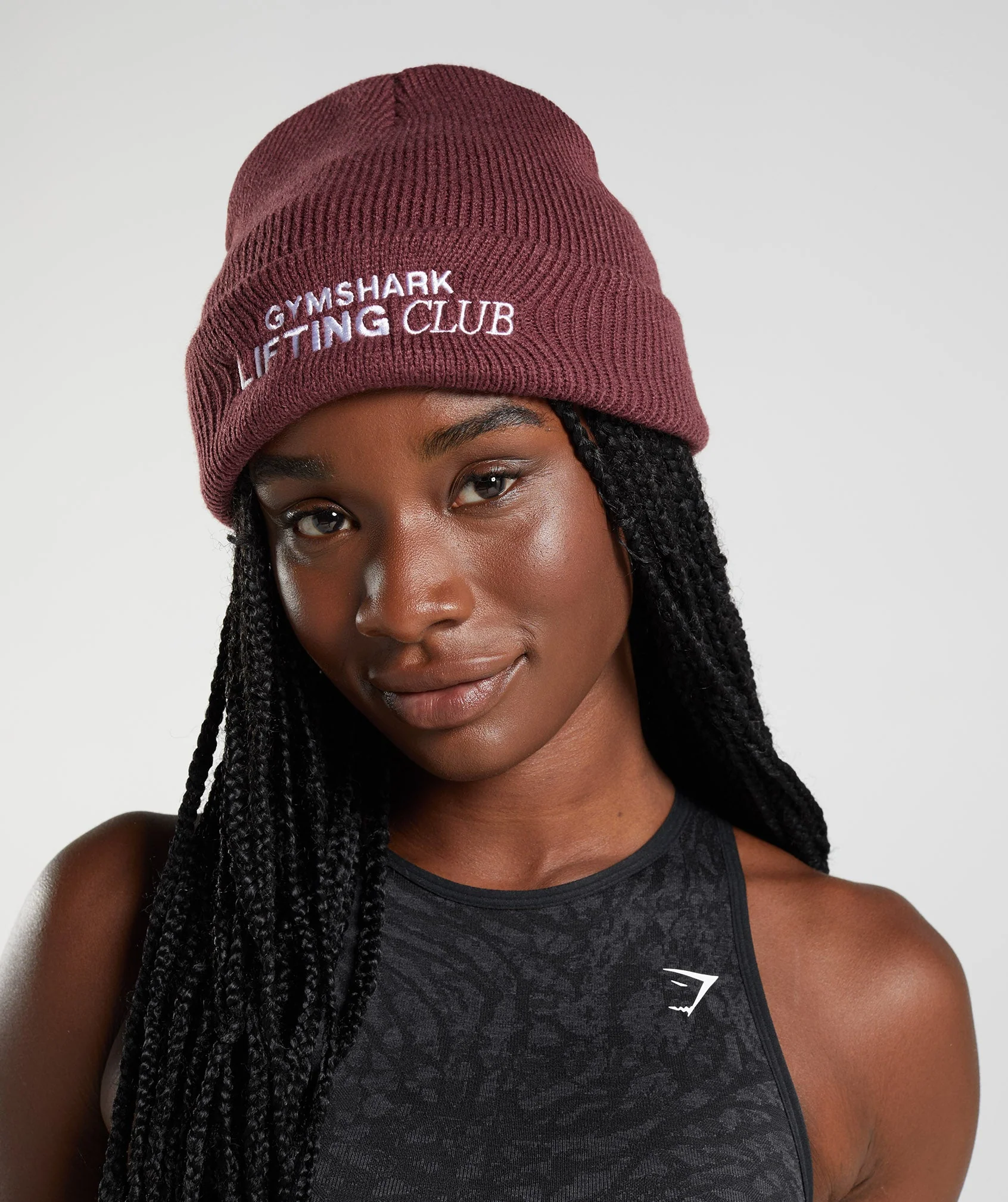 Gymshark Social Club Beanie - Cherry Brown - Image 2