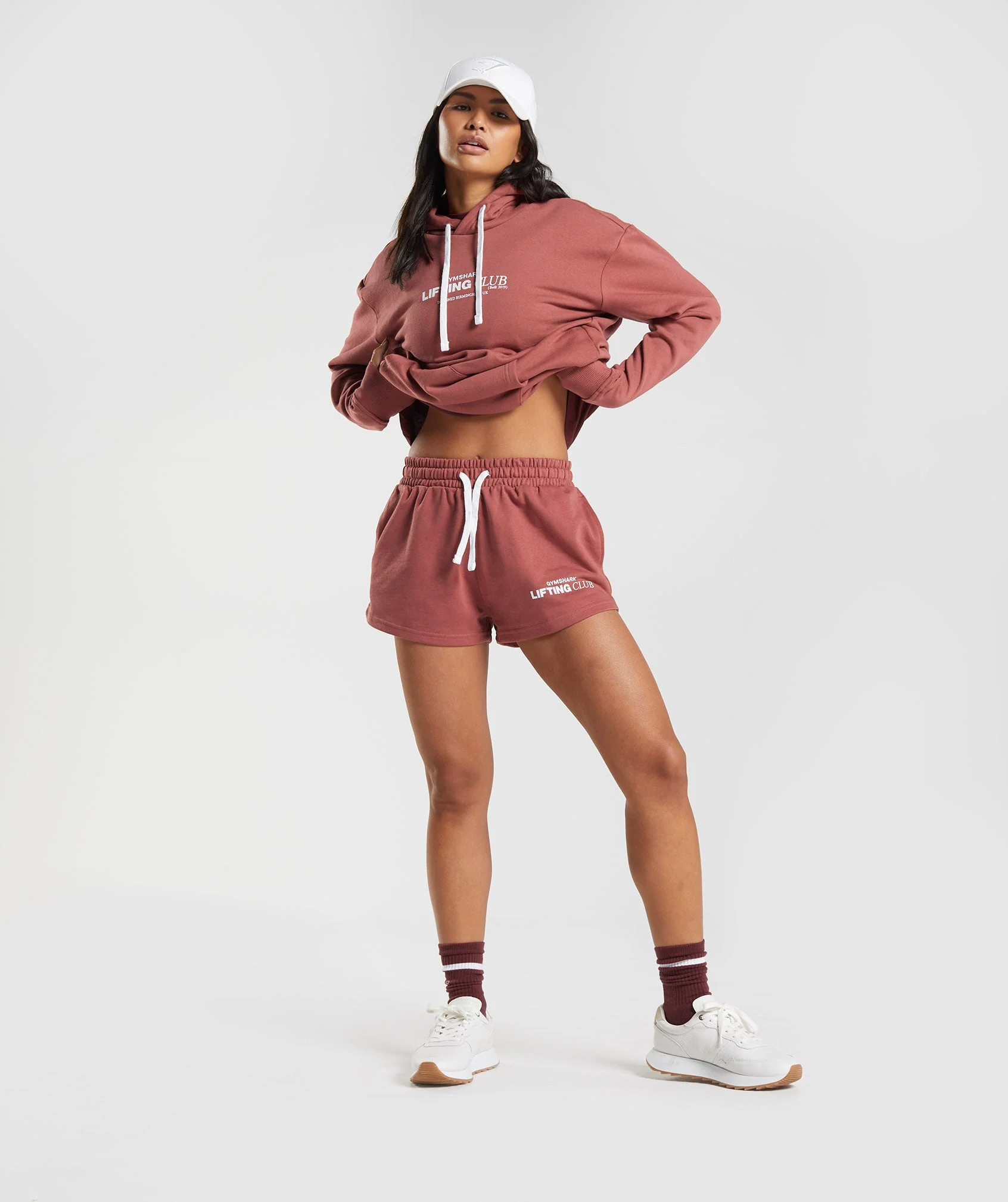 Gymshark Social Club Shorts - Rose Brown - Image 4