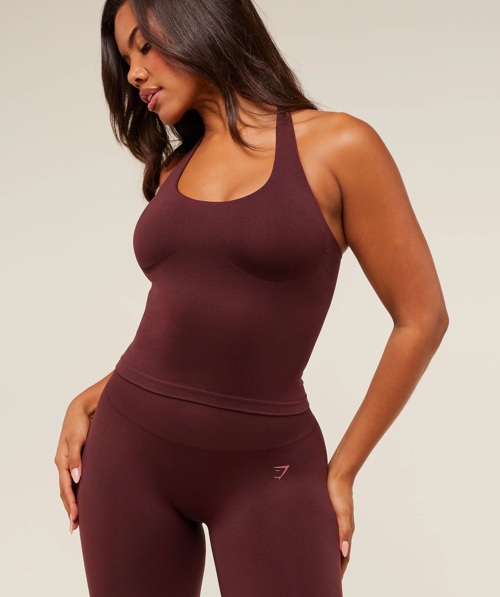 Gymshark Soft Sculpt Flared Leggings - Rich Maroon - Image 6