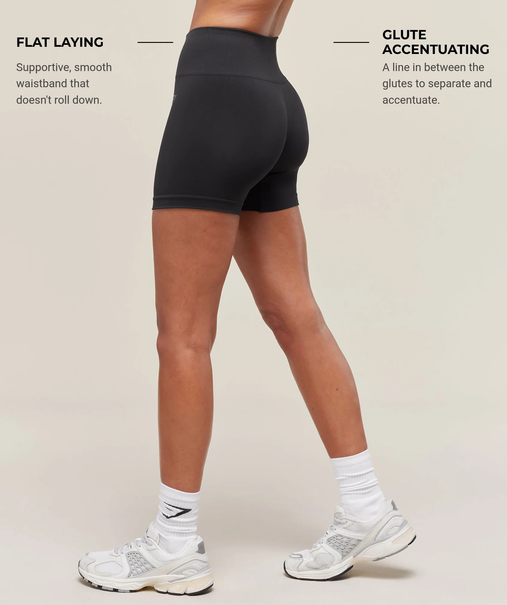 Gymshark Soft Sculpt Shorts - Black - Image 5