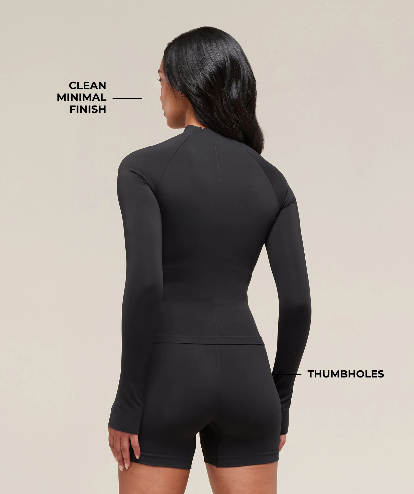 Gymshark Soft Sculpt Zip Up Jacket - Black - Image 2