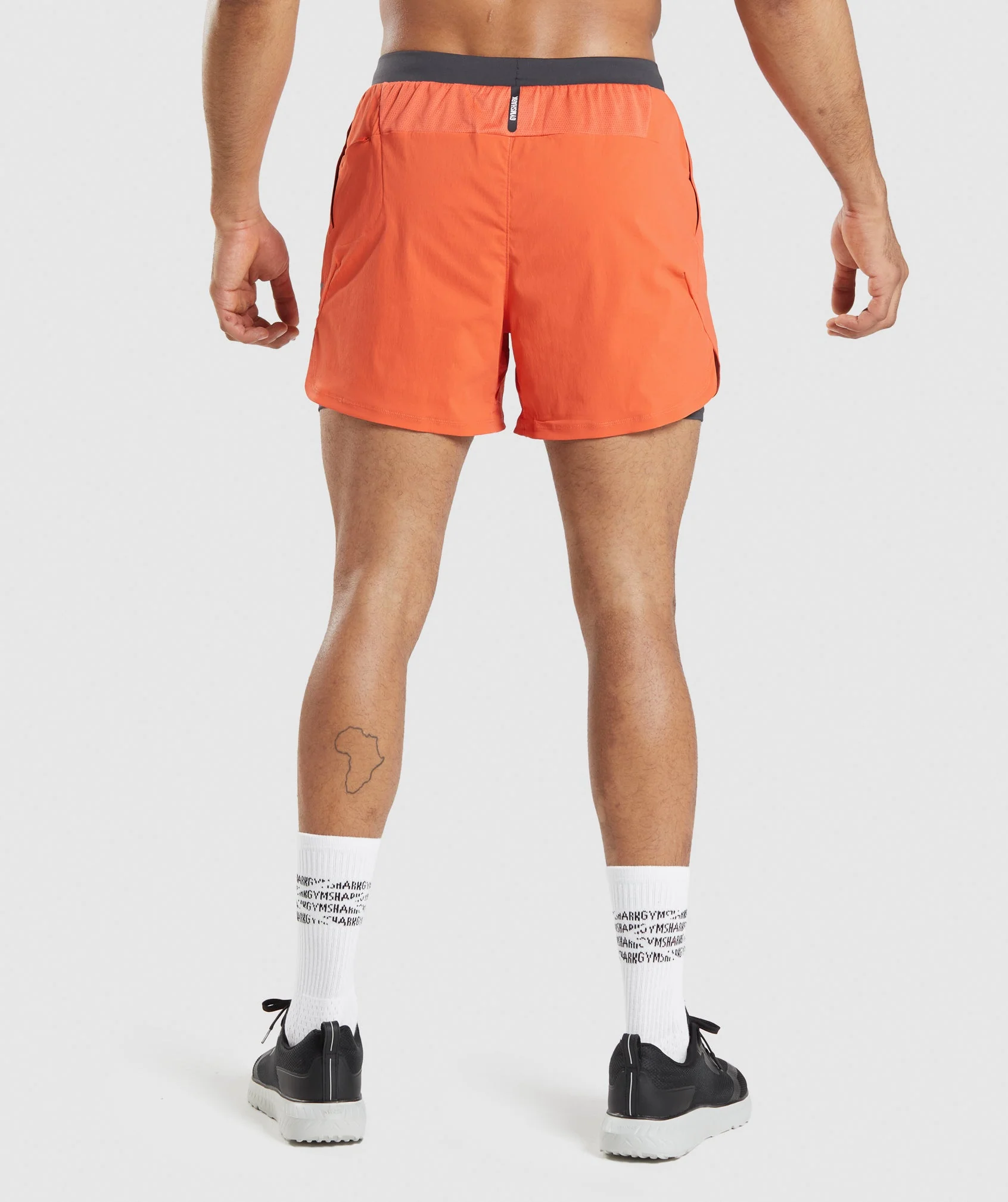 Gymshark Speed Evolve 5" 2 In 1 Shorts - Papaya Orange - Image 2