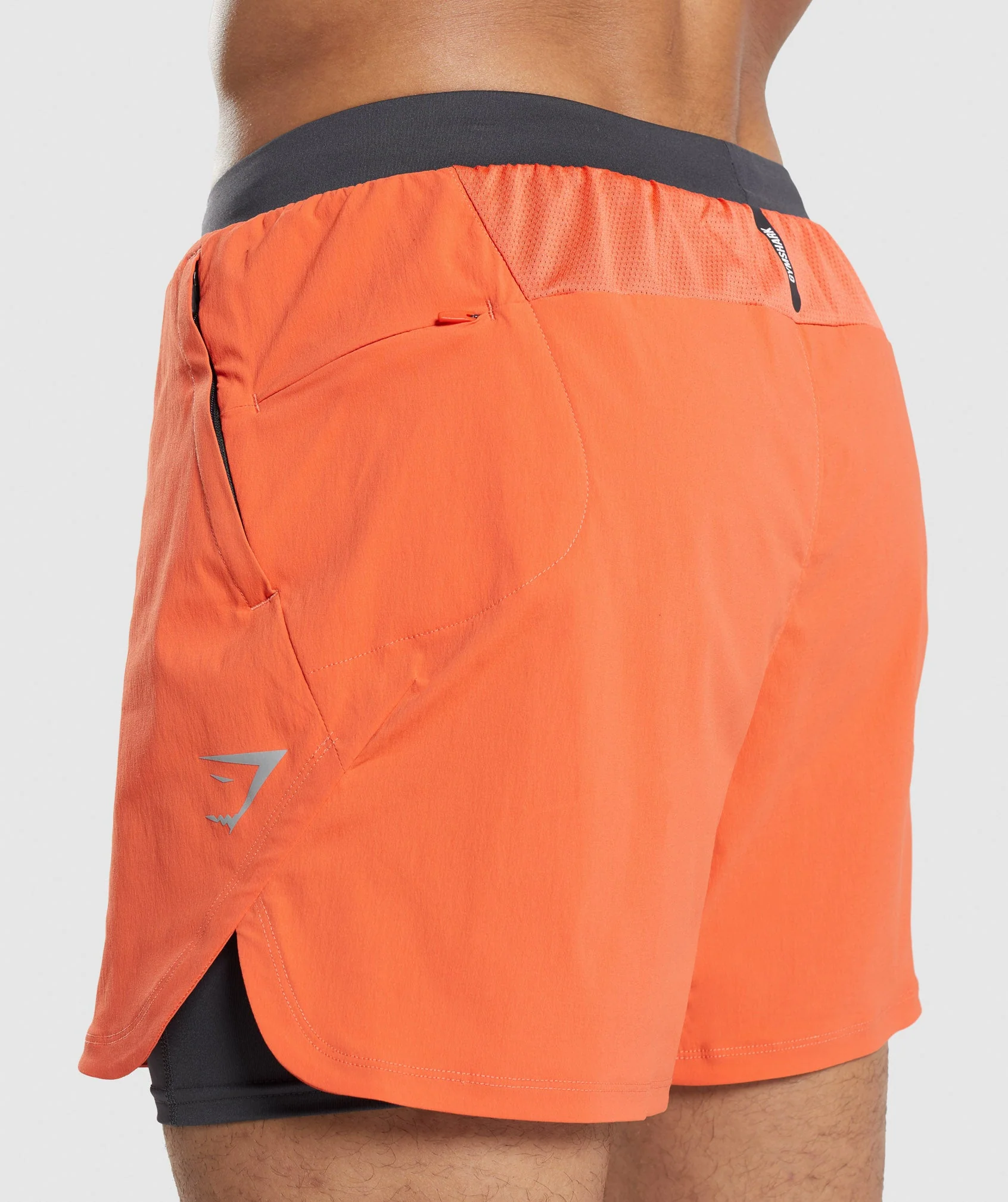 Gymshark Speed Evolve 5" 2 In 1 Shorts - Papaya Orange - Image 5