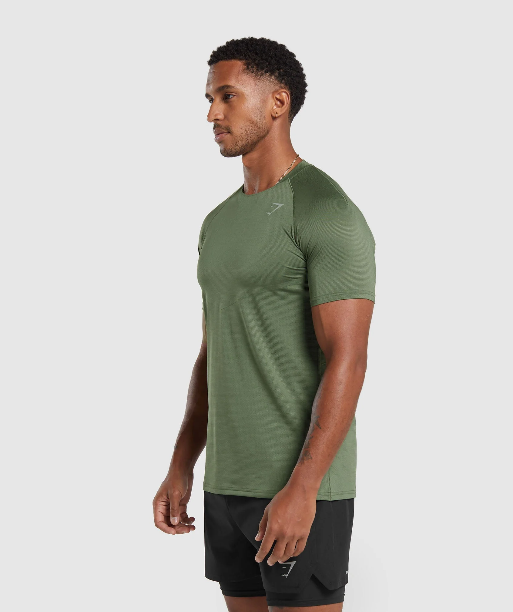 Gymshark Speed T-Shirt - Core Olive - Image 3