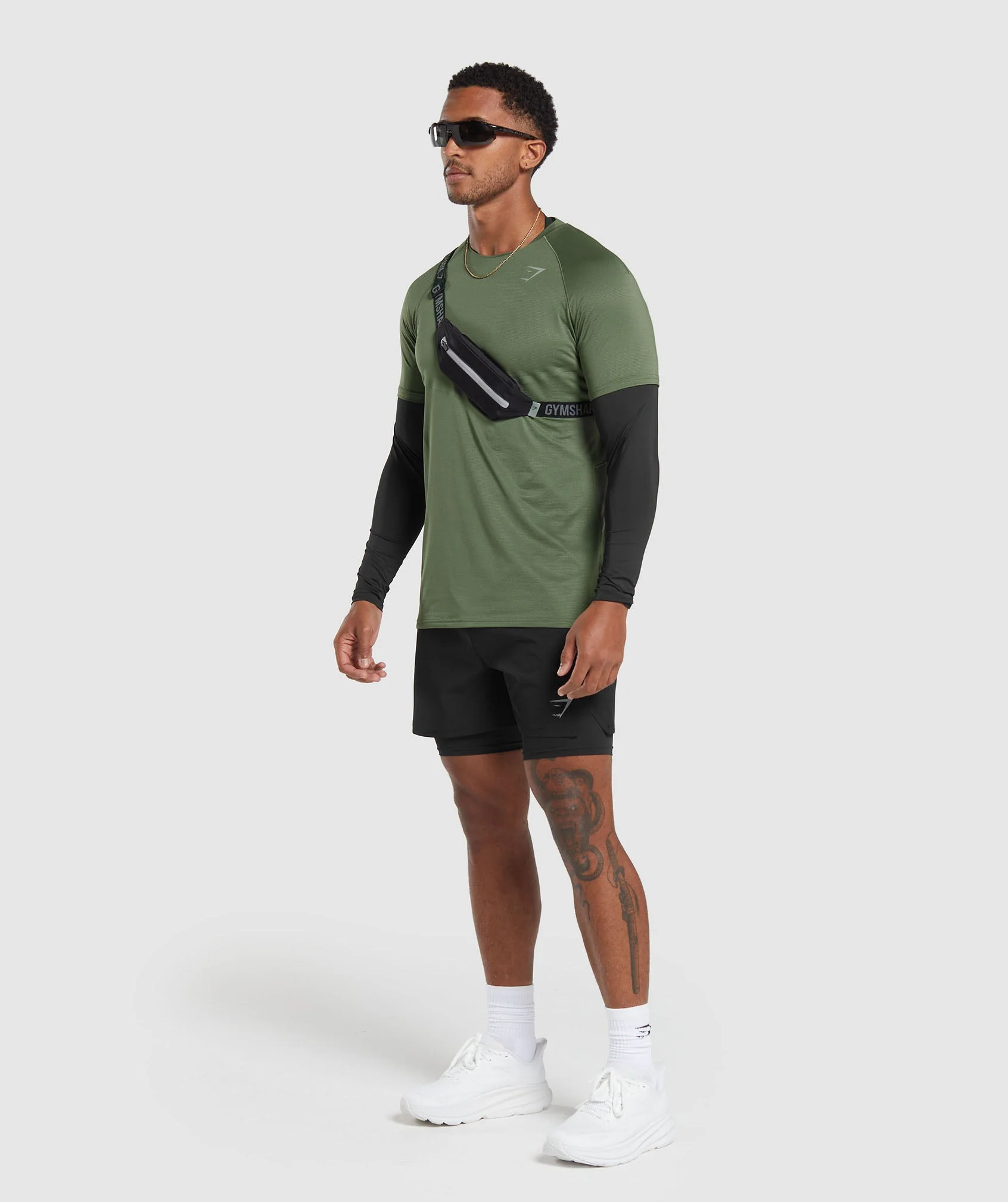 Gymshark Speed T-Shirt - Core Olive - Image 6