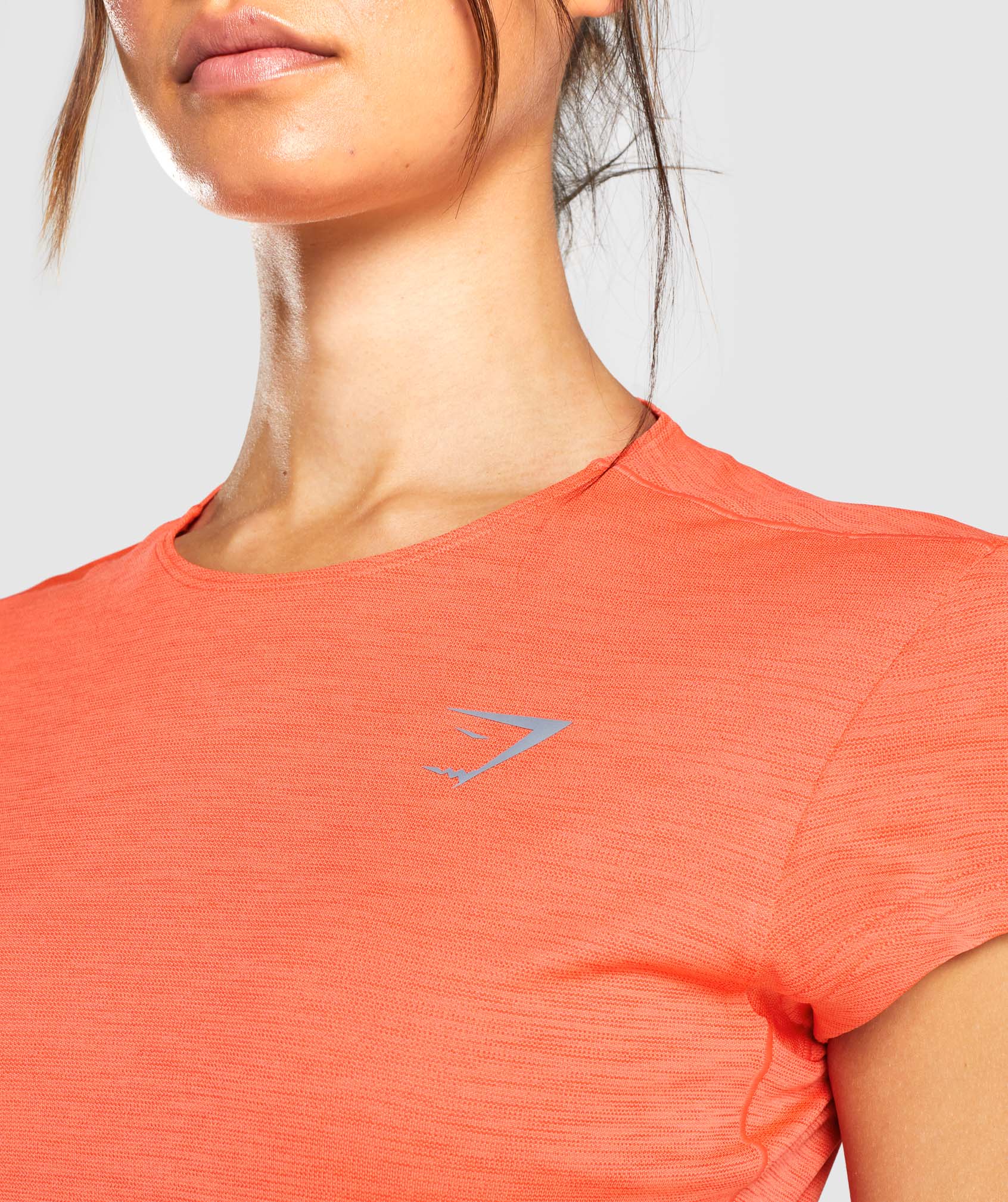 Gymshark Speed T-Shirt - Orange Marl - Image 6