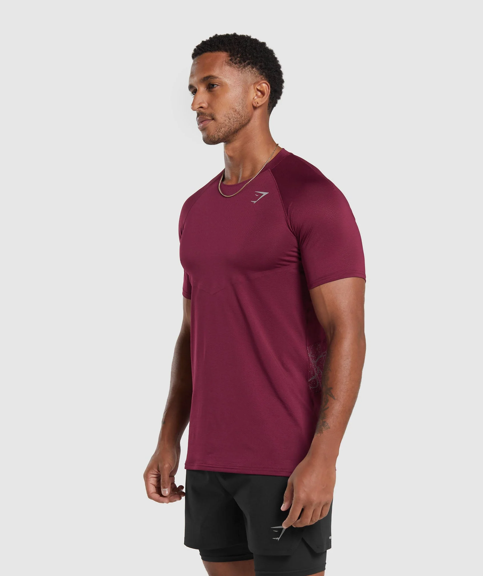 Gymshark Speed T-Shirt - Plum Pink - Image 3