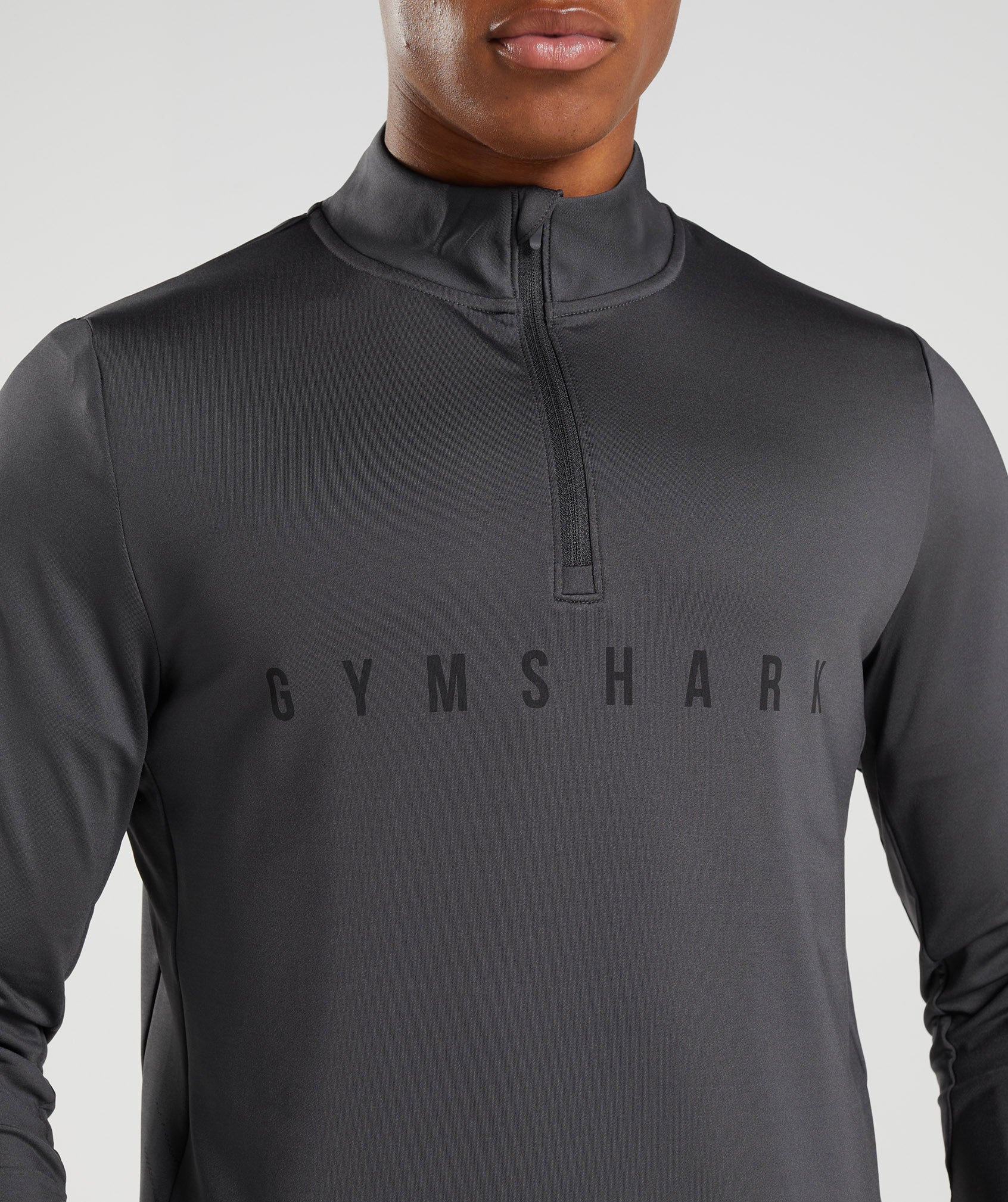 Gymshark Sport Stripe 1/4 Zip - Onyx Grey - Image 5
