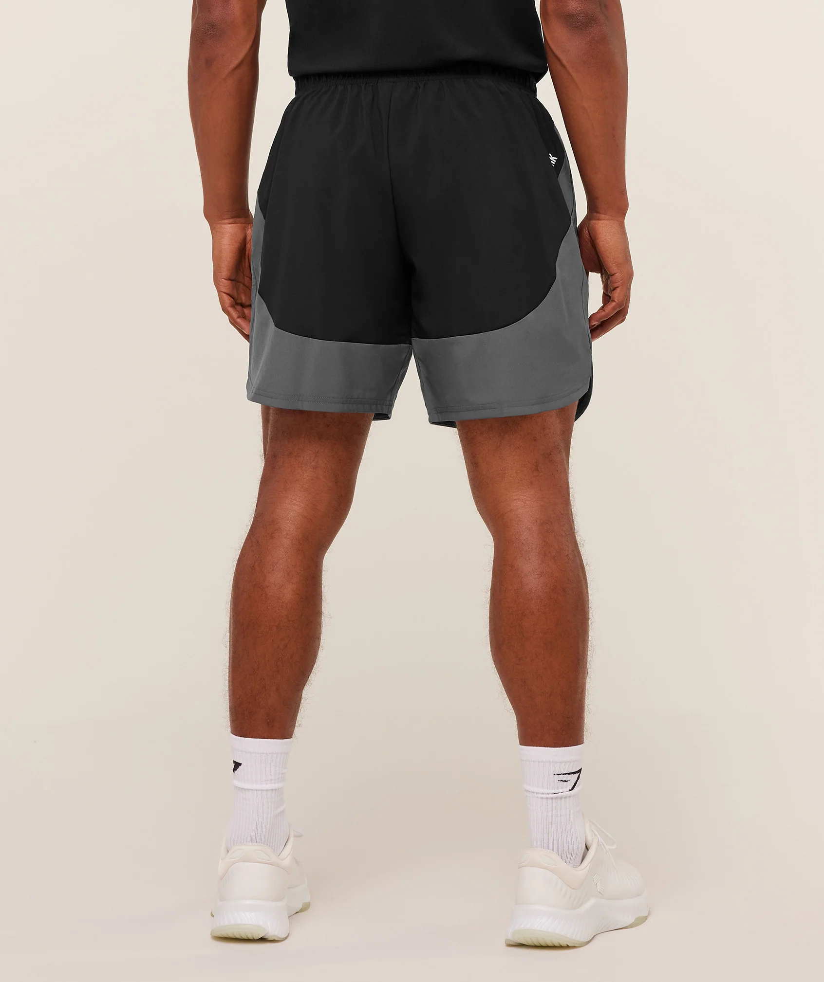 Gymshark Sport 25 Block 7" Shorts - Black/Dark Grey - Image 3