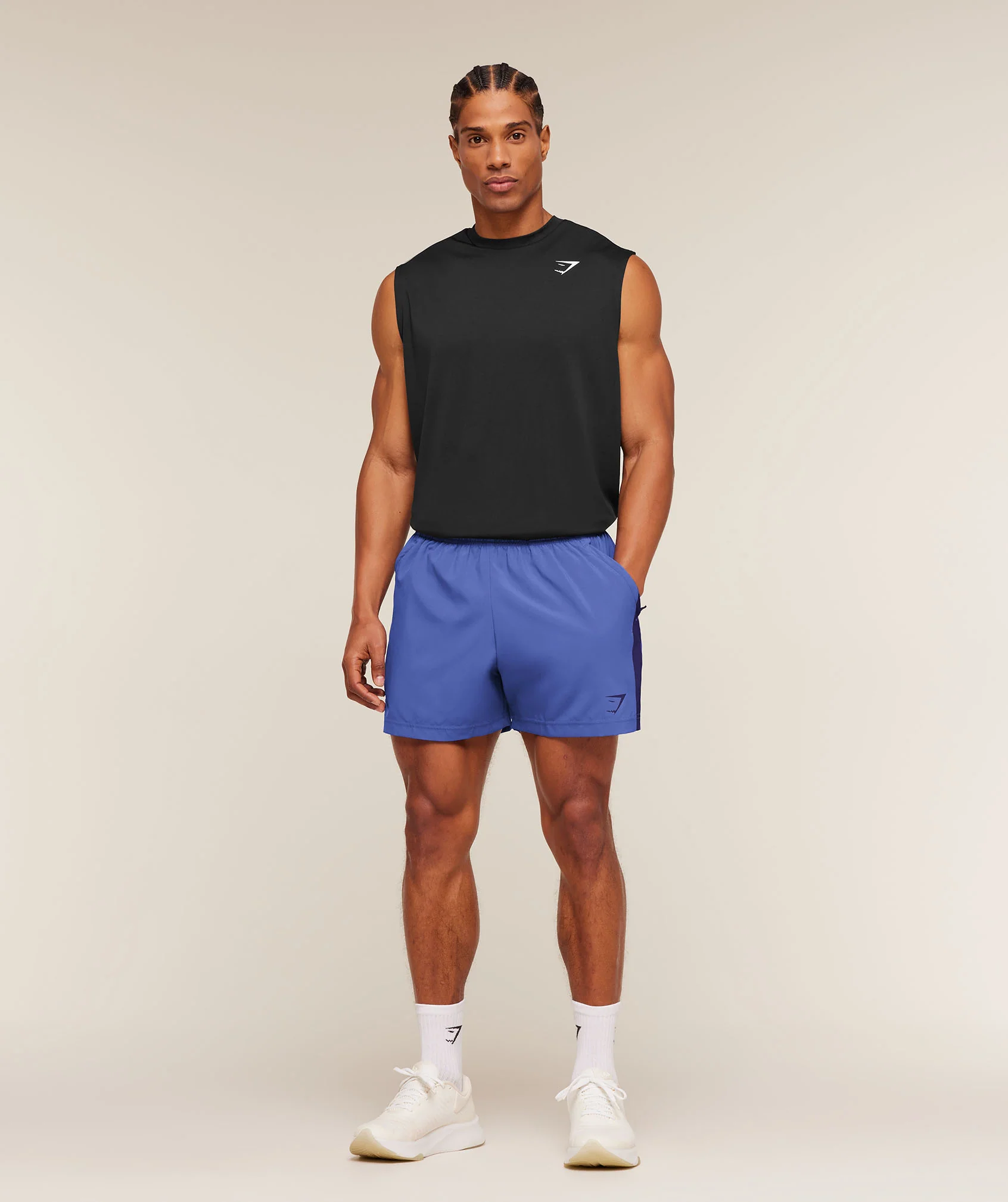 Gymshark Sport 5" Shorts - Force Blue/Indigo Purple - Image 4