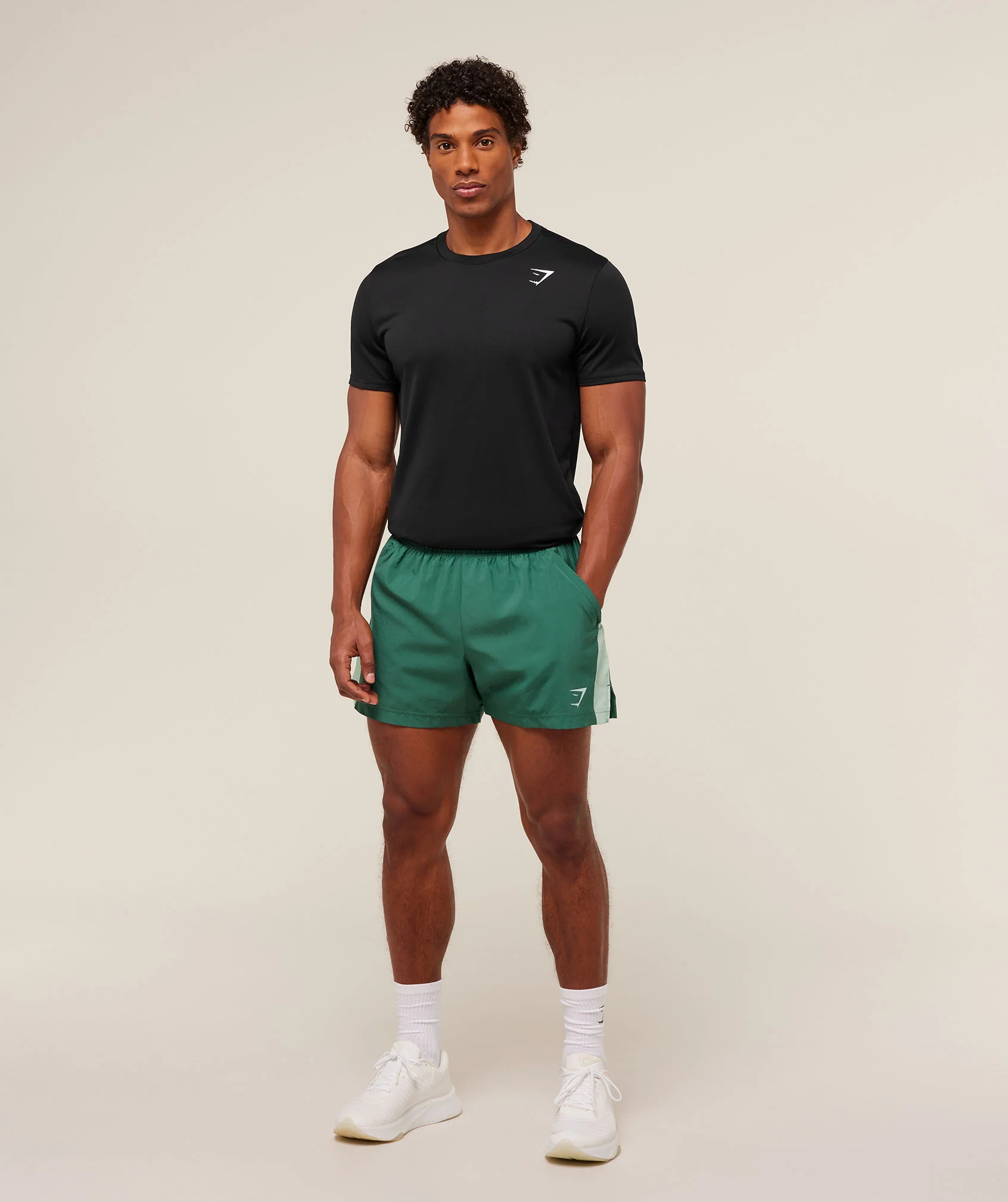 Gymshark Sport  5" Shorts - Lift Green/Clay Green - Image 4