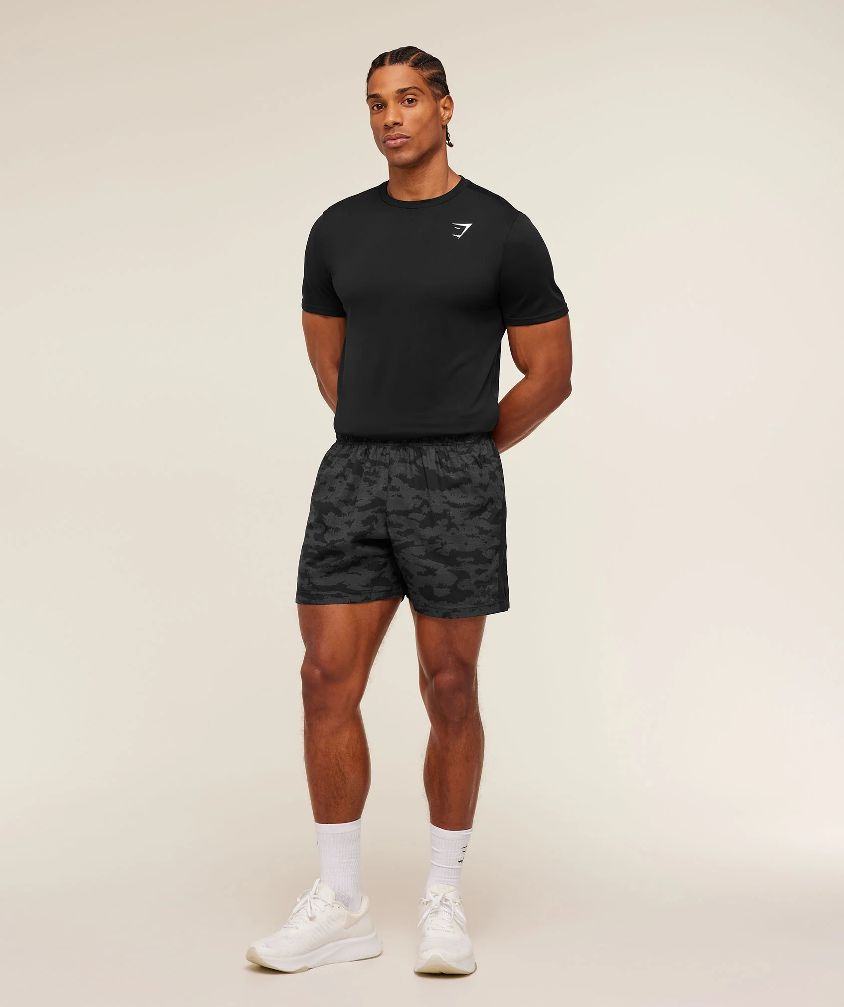Gymshark Sport 5" Shorts - Grey/Black - Image 4