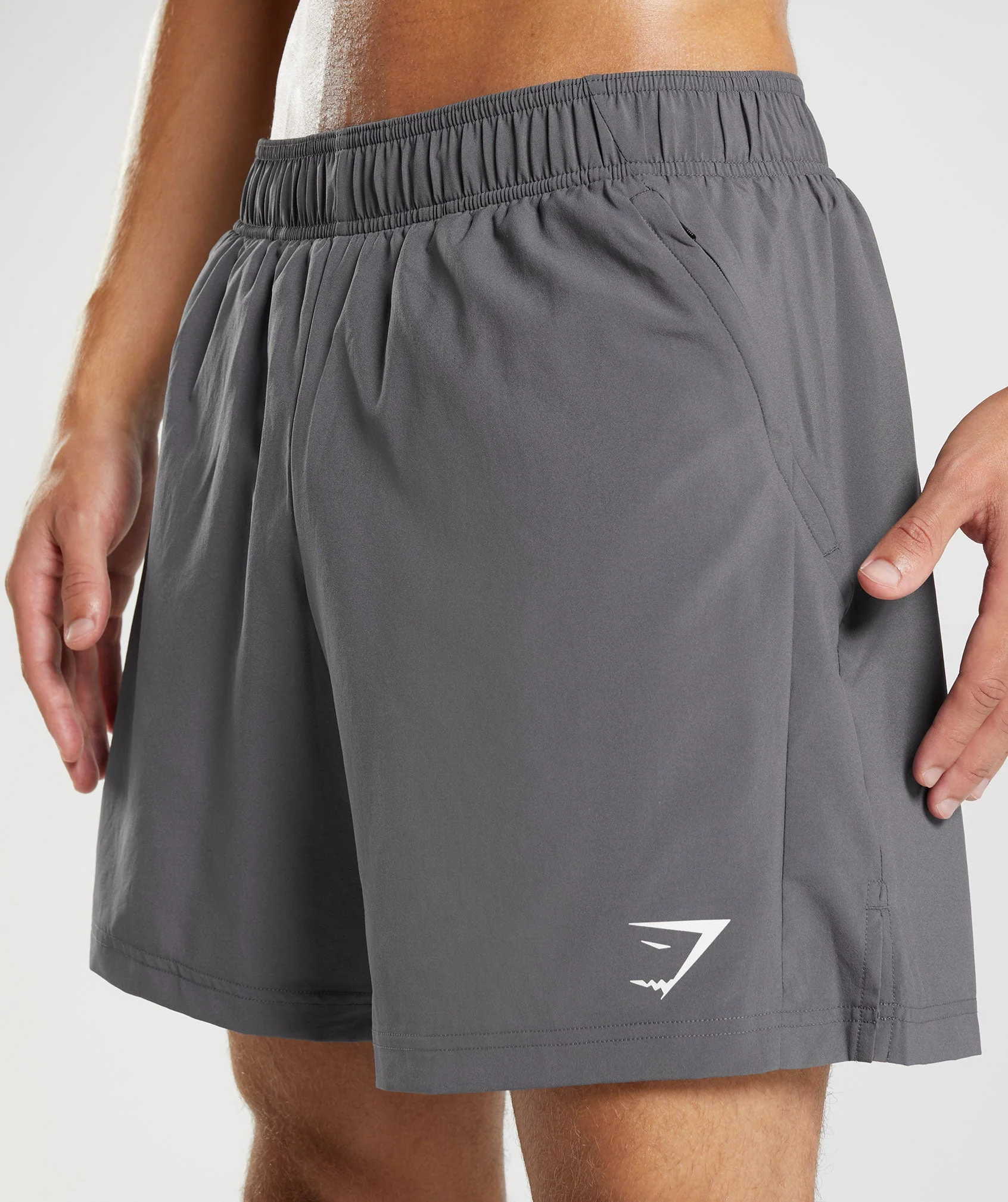 Gymshark Sport 7" 2 in 1 Short - Silhouette Grey/Black - Image 6
