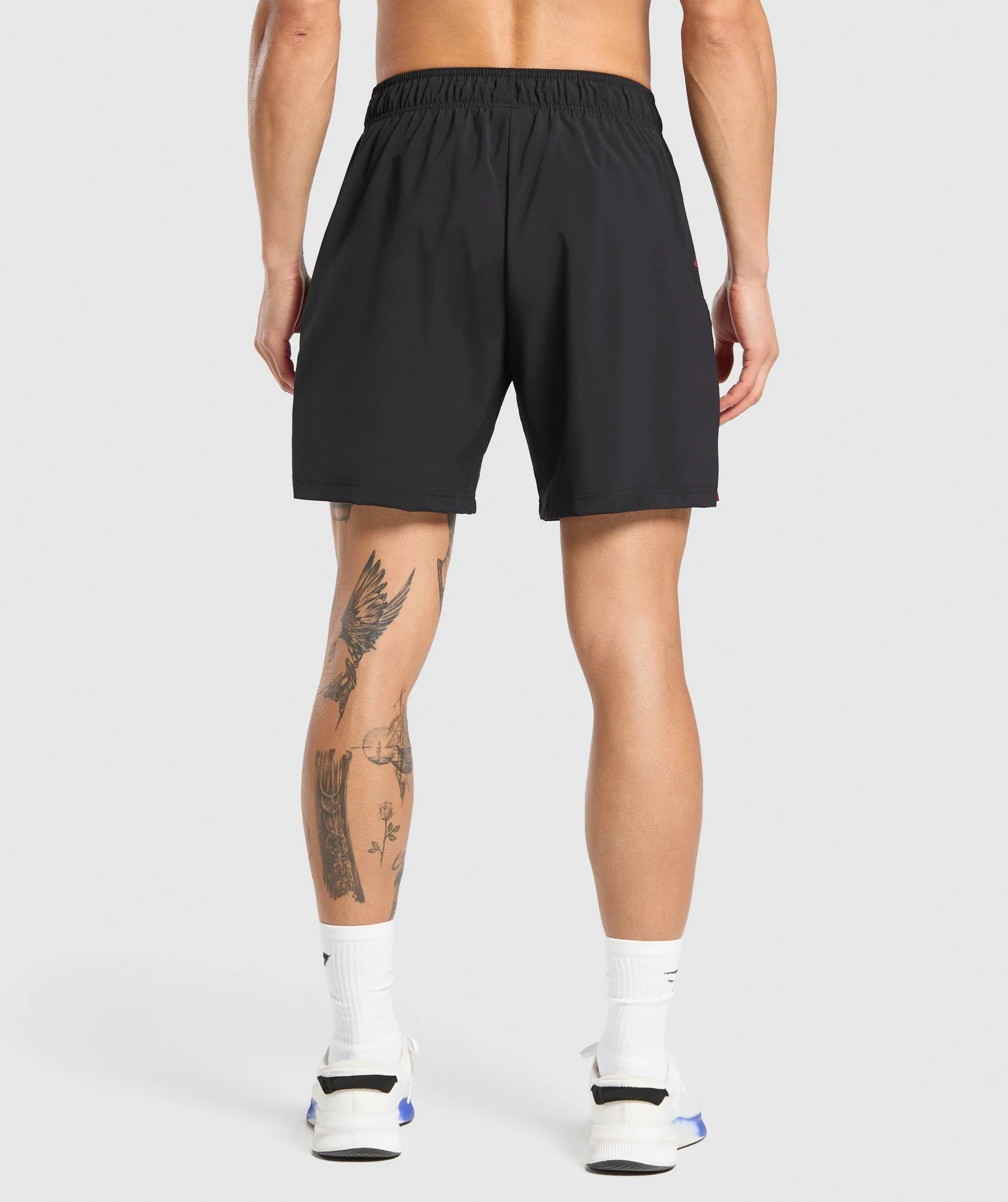 Gymshark Sport  7" Shorts - Black/Conditioning Red - Image 3