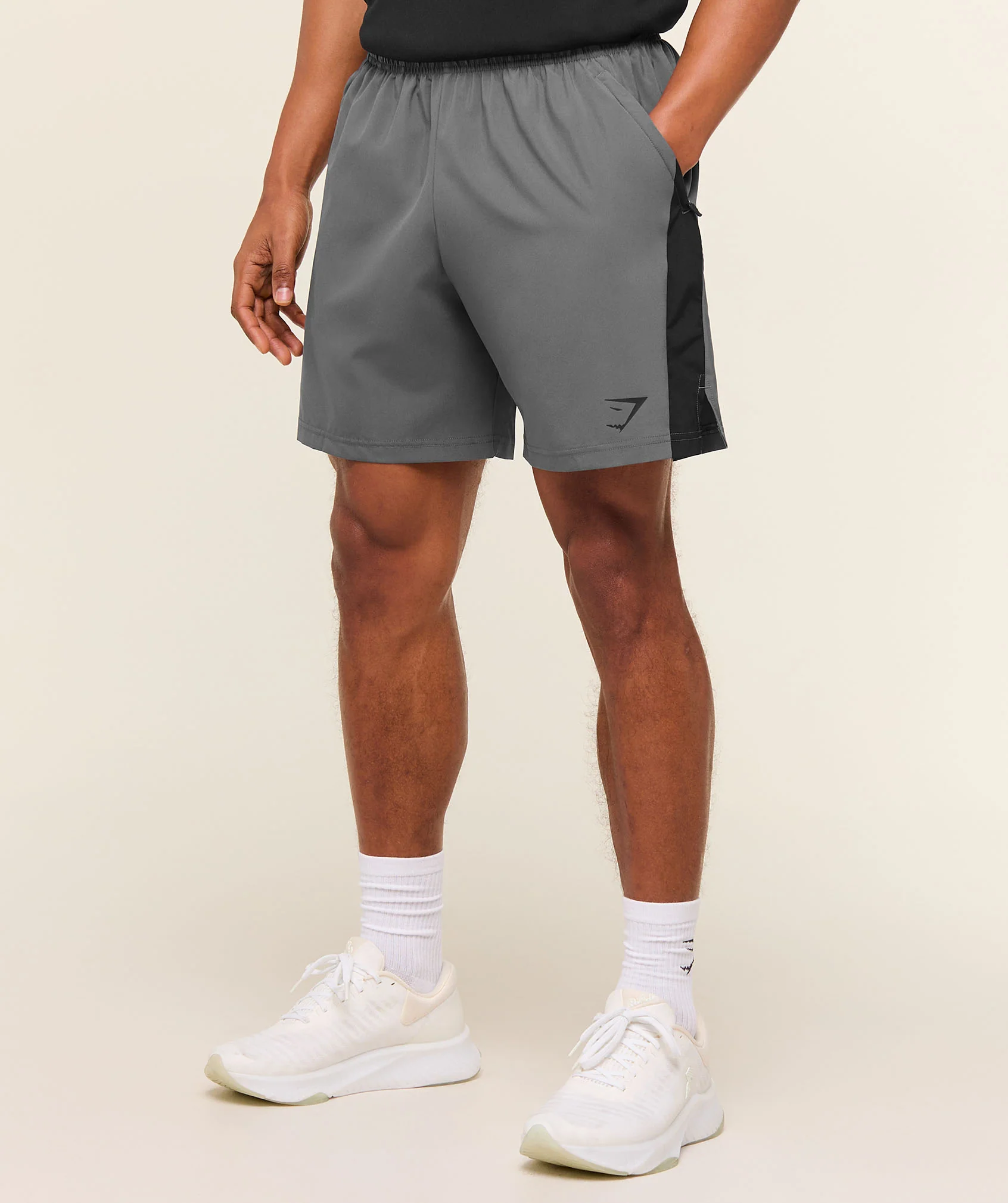 Gymshark Sport  7" Shorts - Dark Grey/Black - Image 2