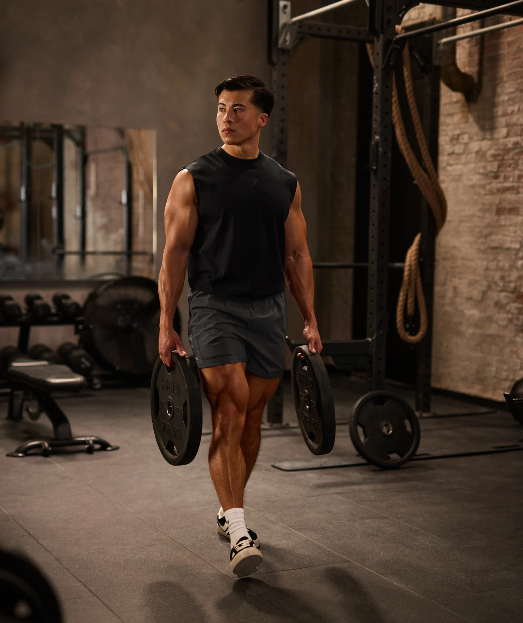 Gymshark Sport  7" Shorts - Dark Grey/Black - Image 4