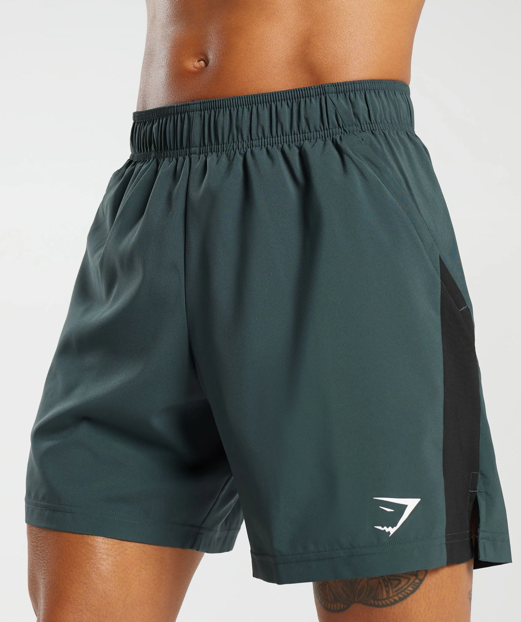 Gymshark Sport 7" Shorts - Fog Green/Black - Image 6