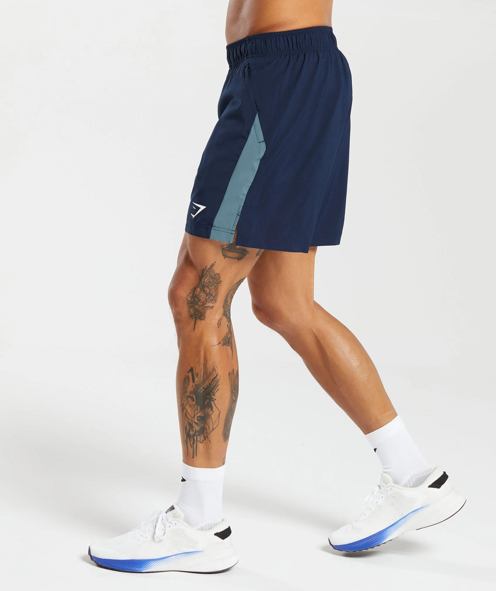 Gymshark Sport 7" Shorts - Navy/Denim Teal - Image 3