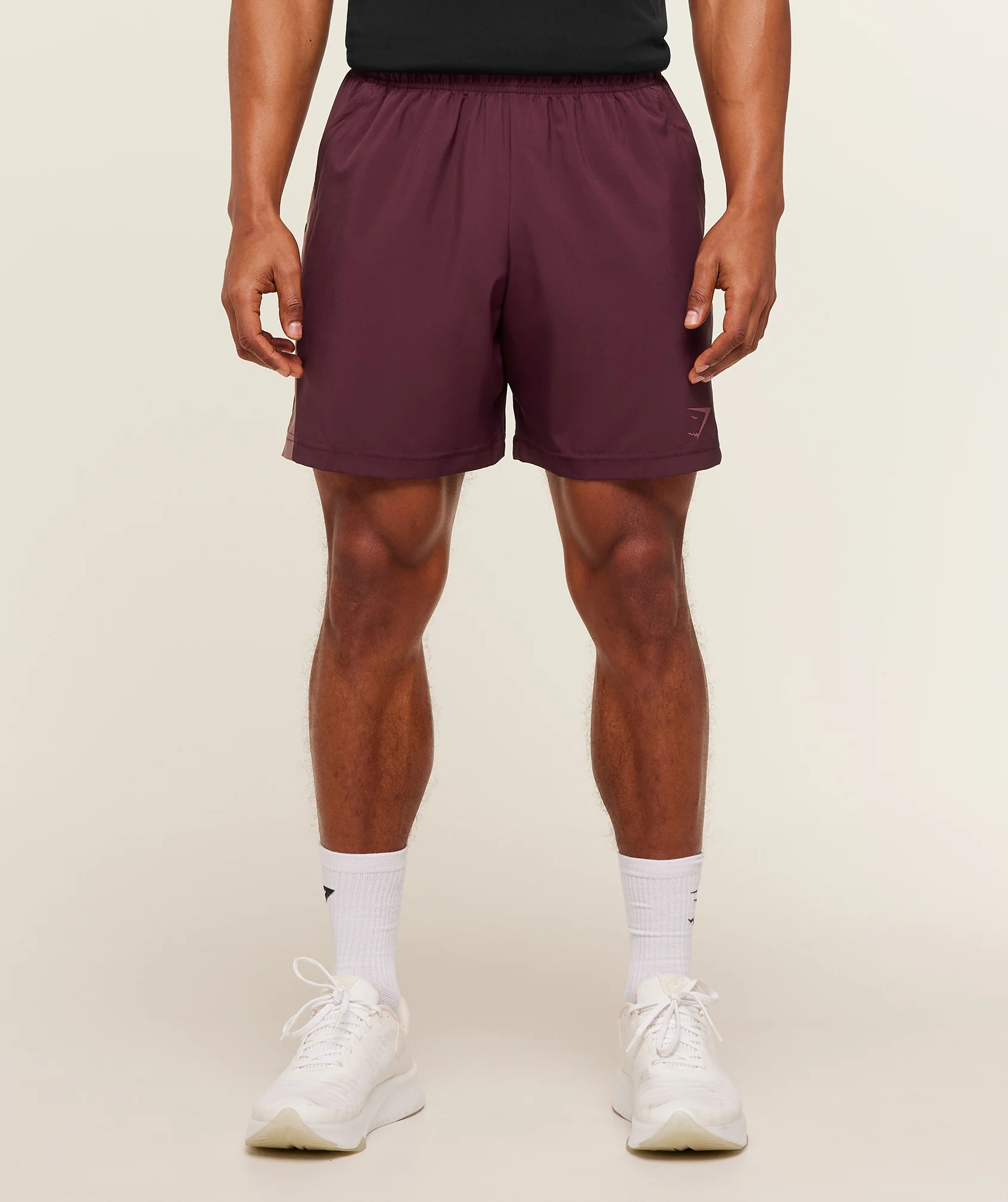 Gymshark Sport 7" Shorts - Impact Burgundy/Reset Pink - Image 2
