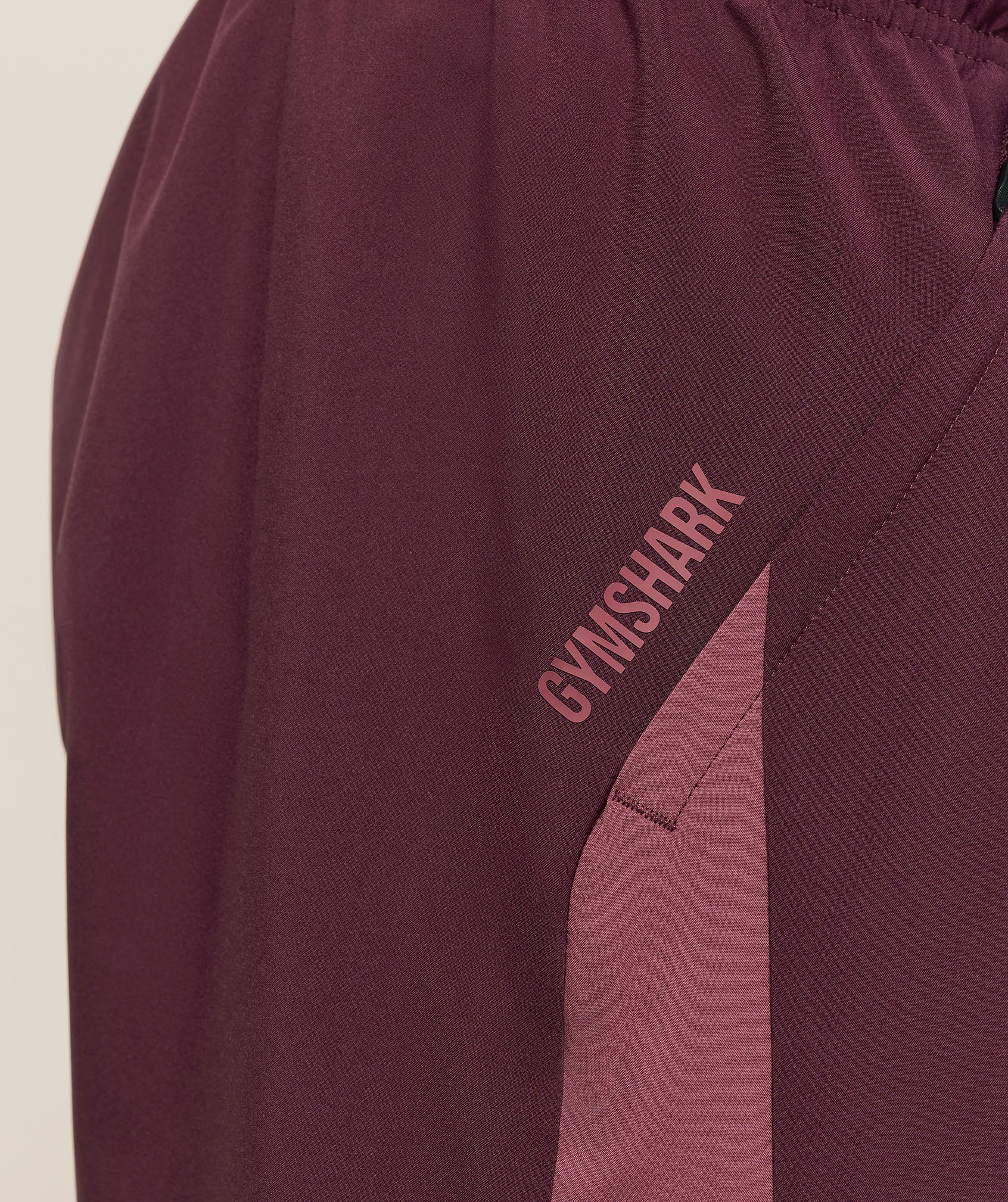 Gymshark Sport 7" Shorts - Impact Burgundy/Reset Pink - Image 6