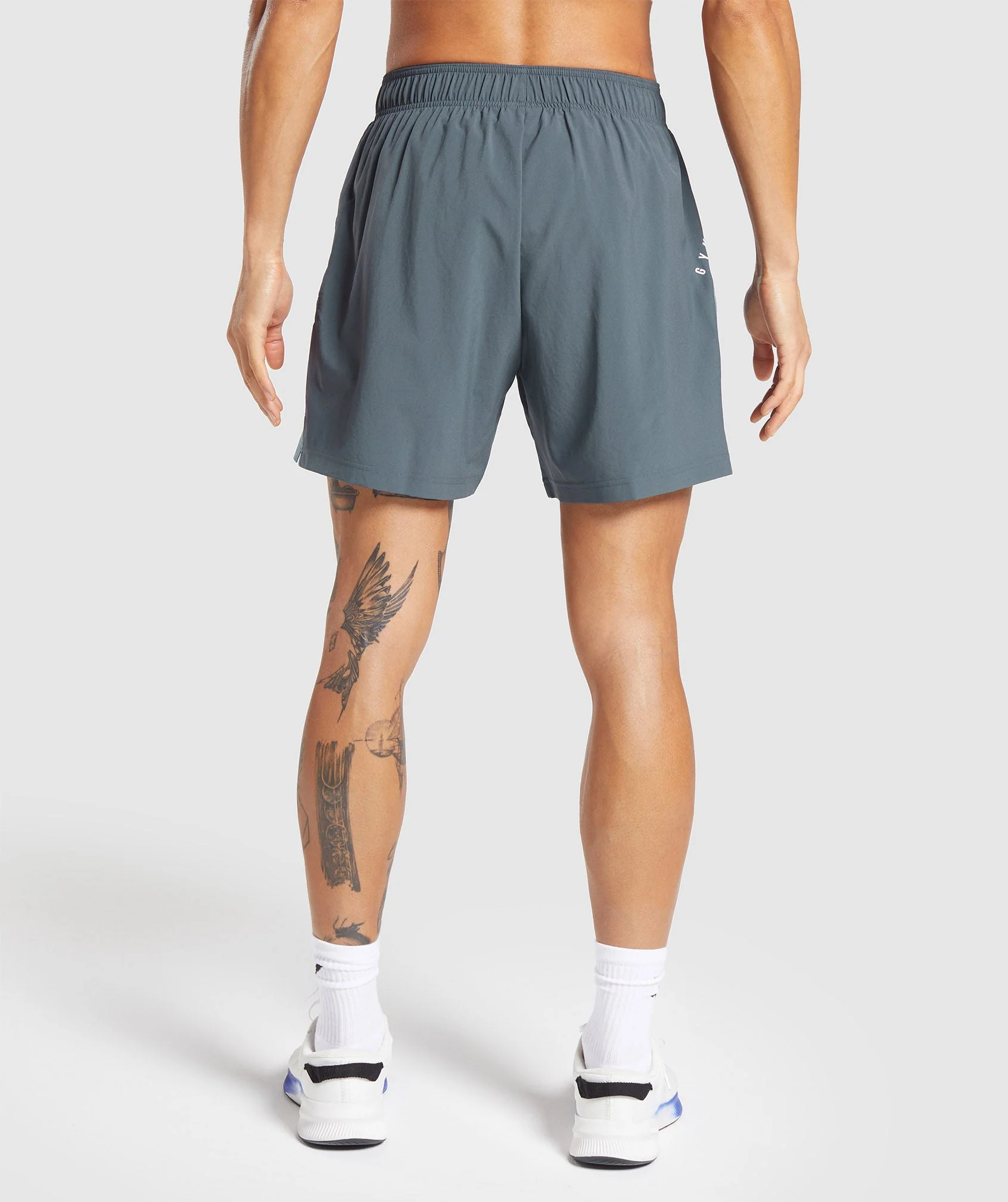 Gymshark Sport 7" Shorts - Titanium Blue/Faded Blue - Image 2