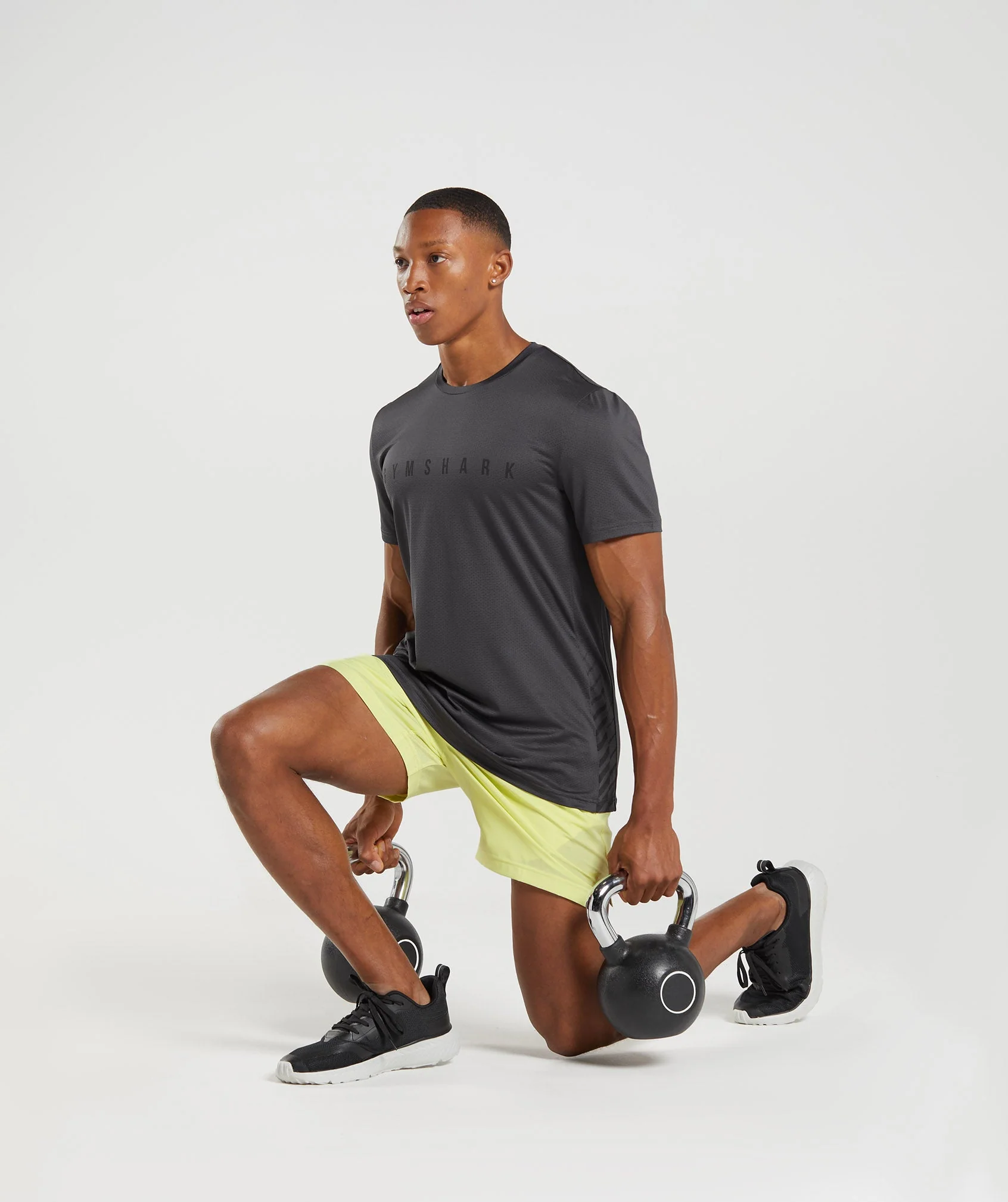 Gymshark Sport Stripe T-Shirt - Grey - Image 4