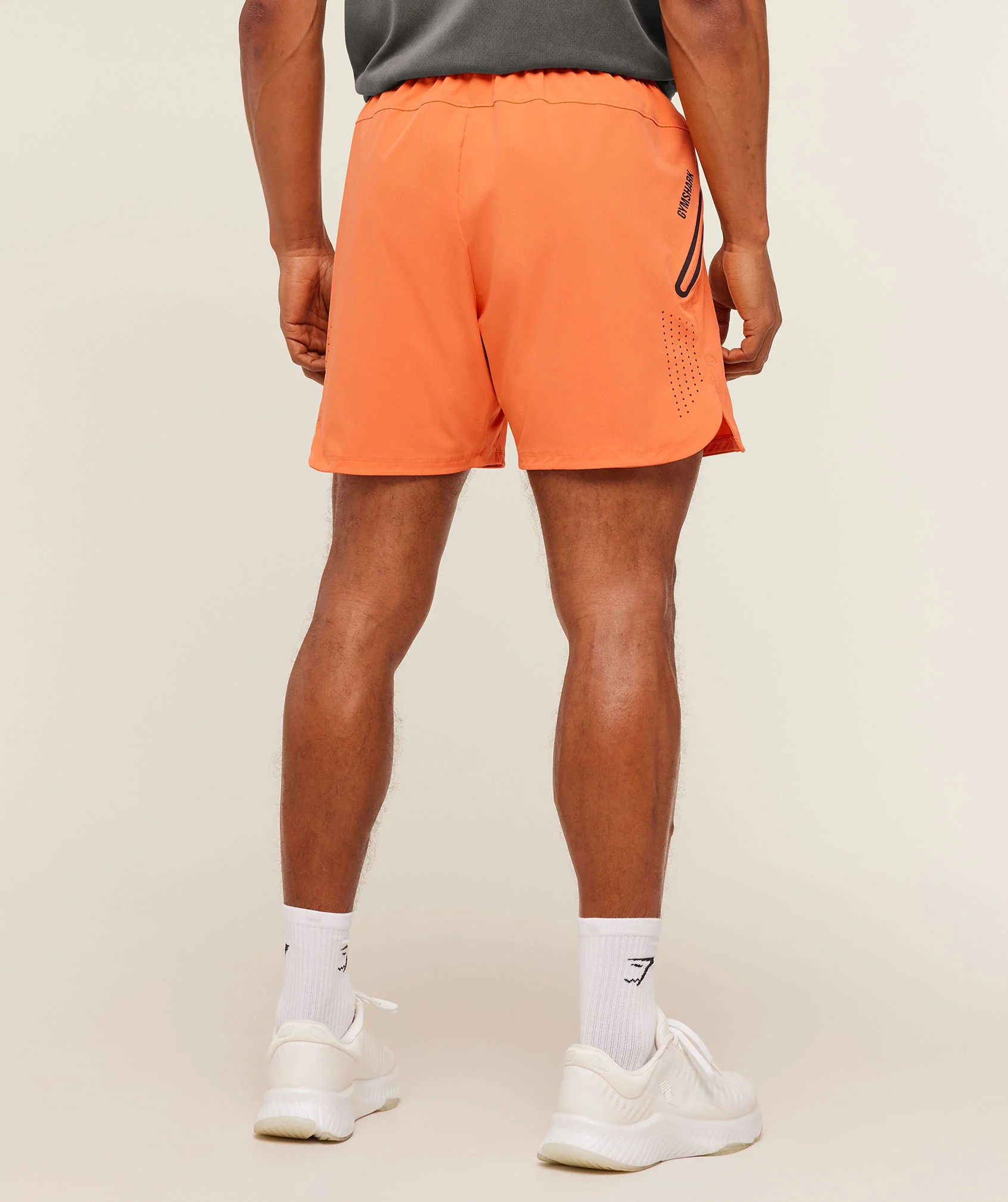 Gymshark Sport Hybrid 6" Shorts - Dayglow Peach - Image 3