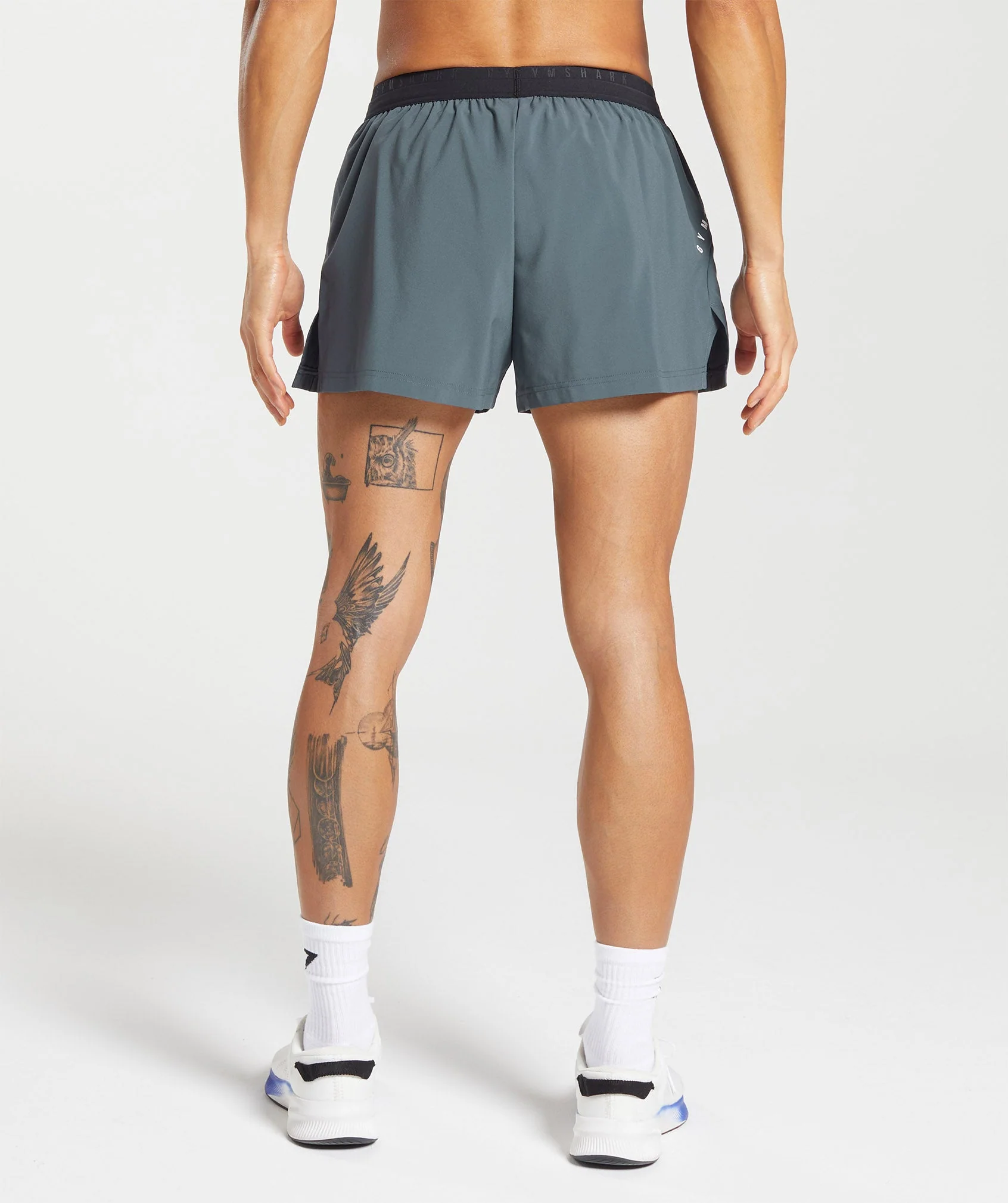 Gymshark Sport Run 3" Short - Titanium Blue - Image 2