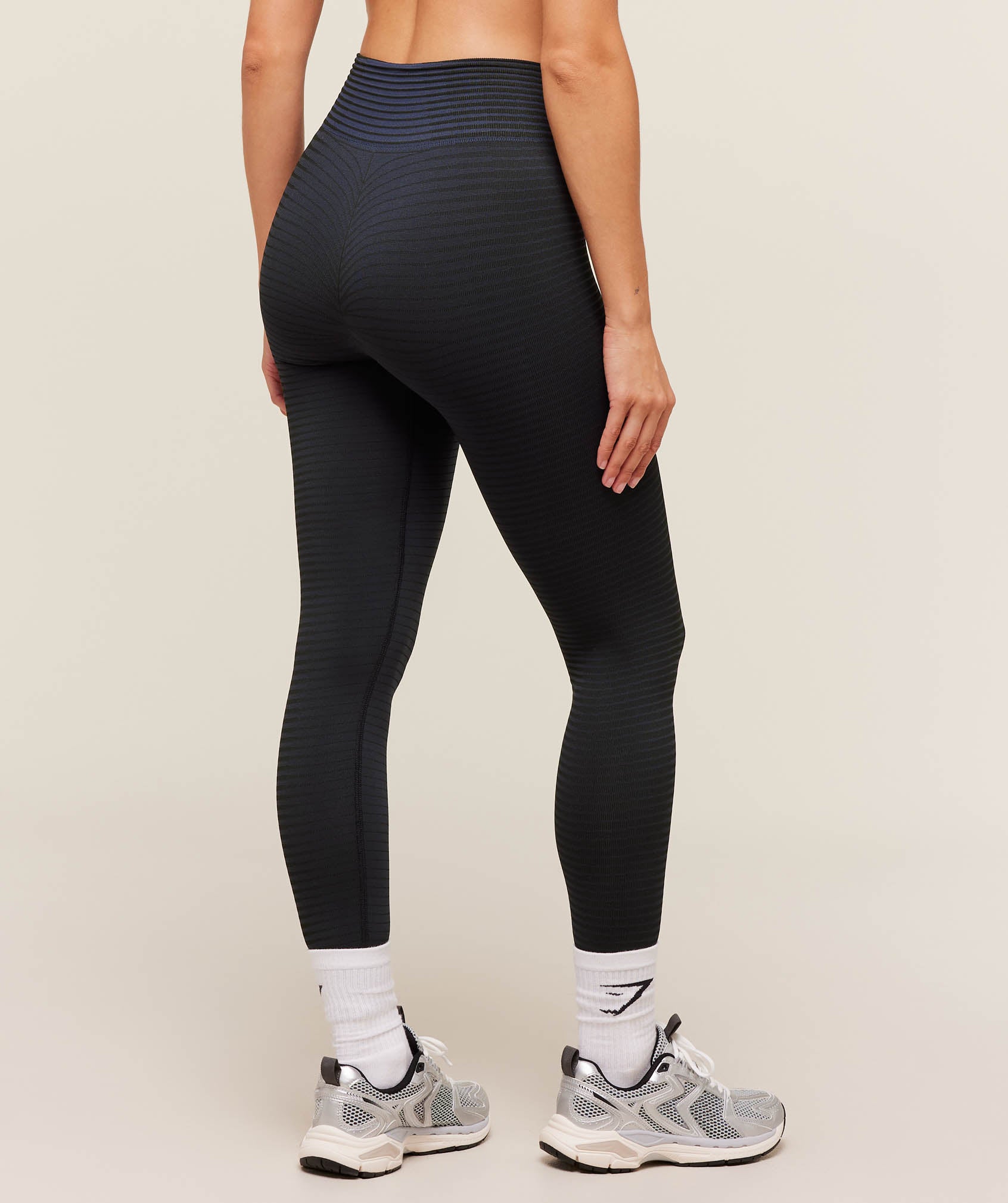 Gymshark Sport Seamless Leggings - Heavy Blue/Black - Image 2
