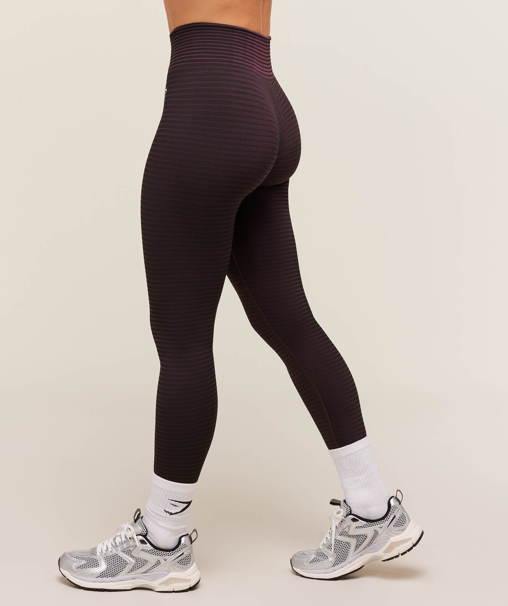 Gymshark Sport Seamless Leggings - Reset Pink/Black - Image 3