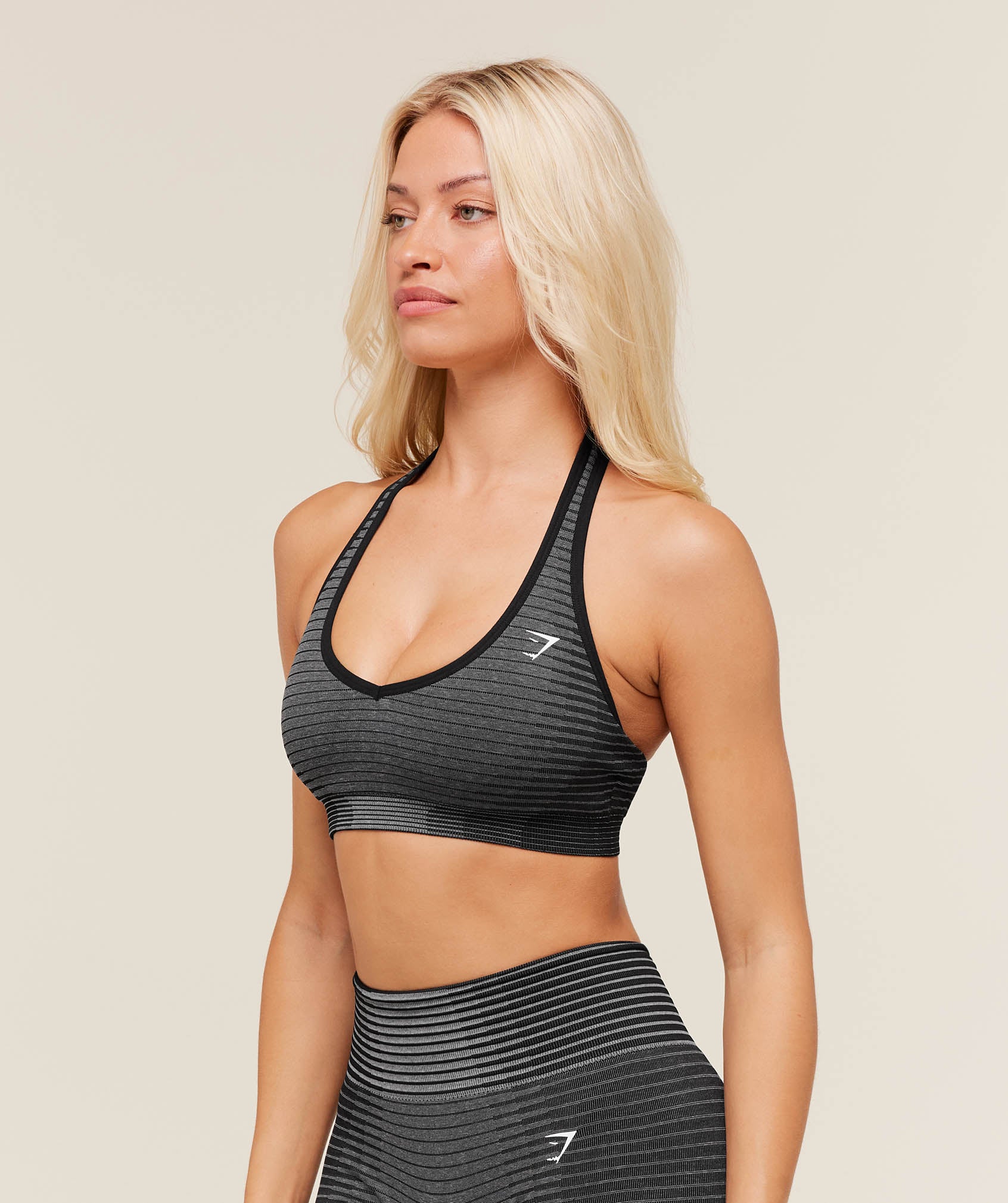 Gymshark Sport Seamless Sports Bra - Grey/Black - Image 3