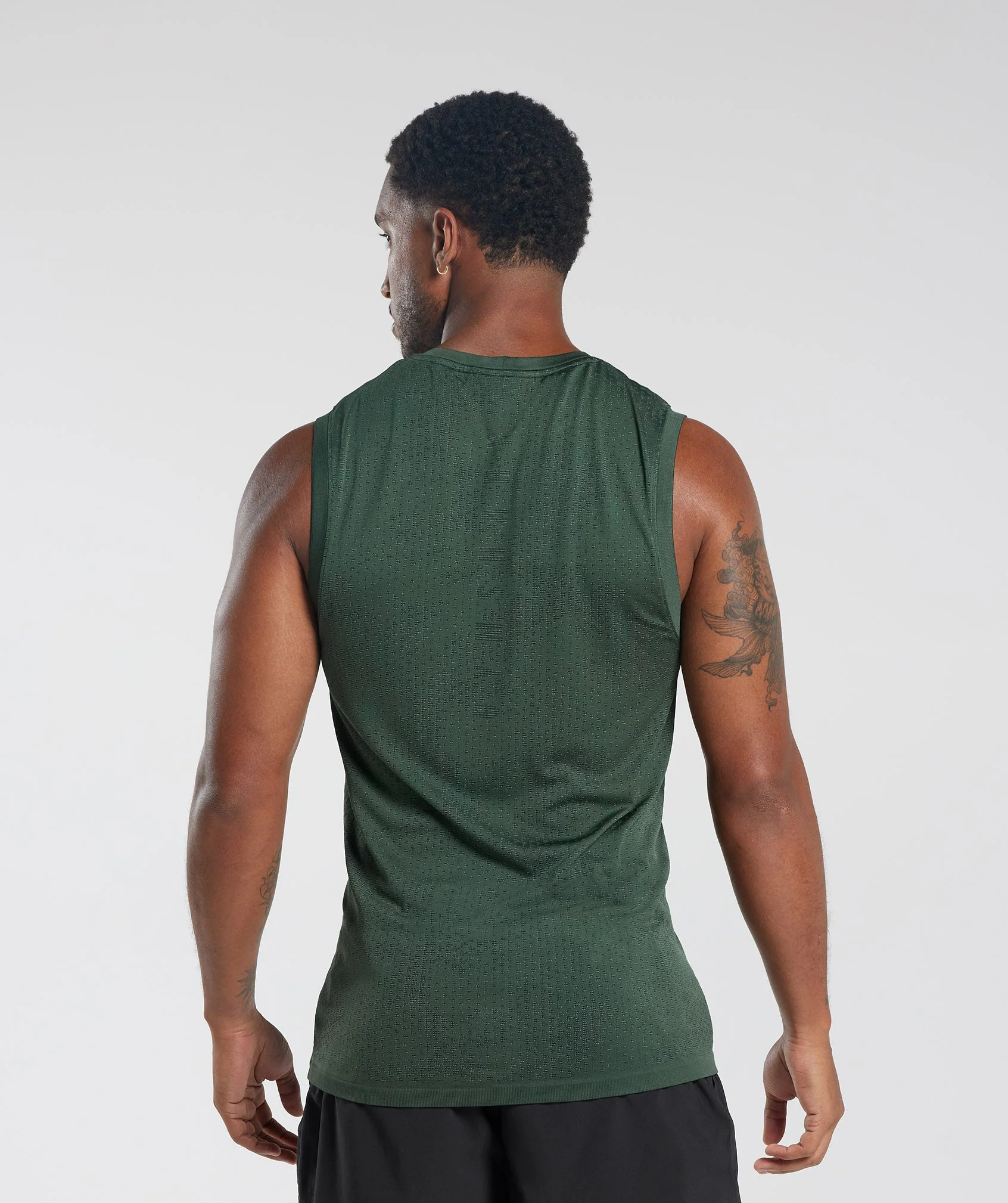 Gymshark Sport Seamless Tank - Fog Green/Black - Image 2