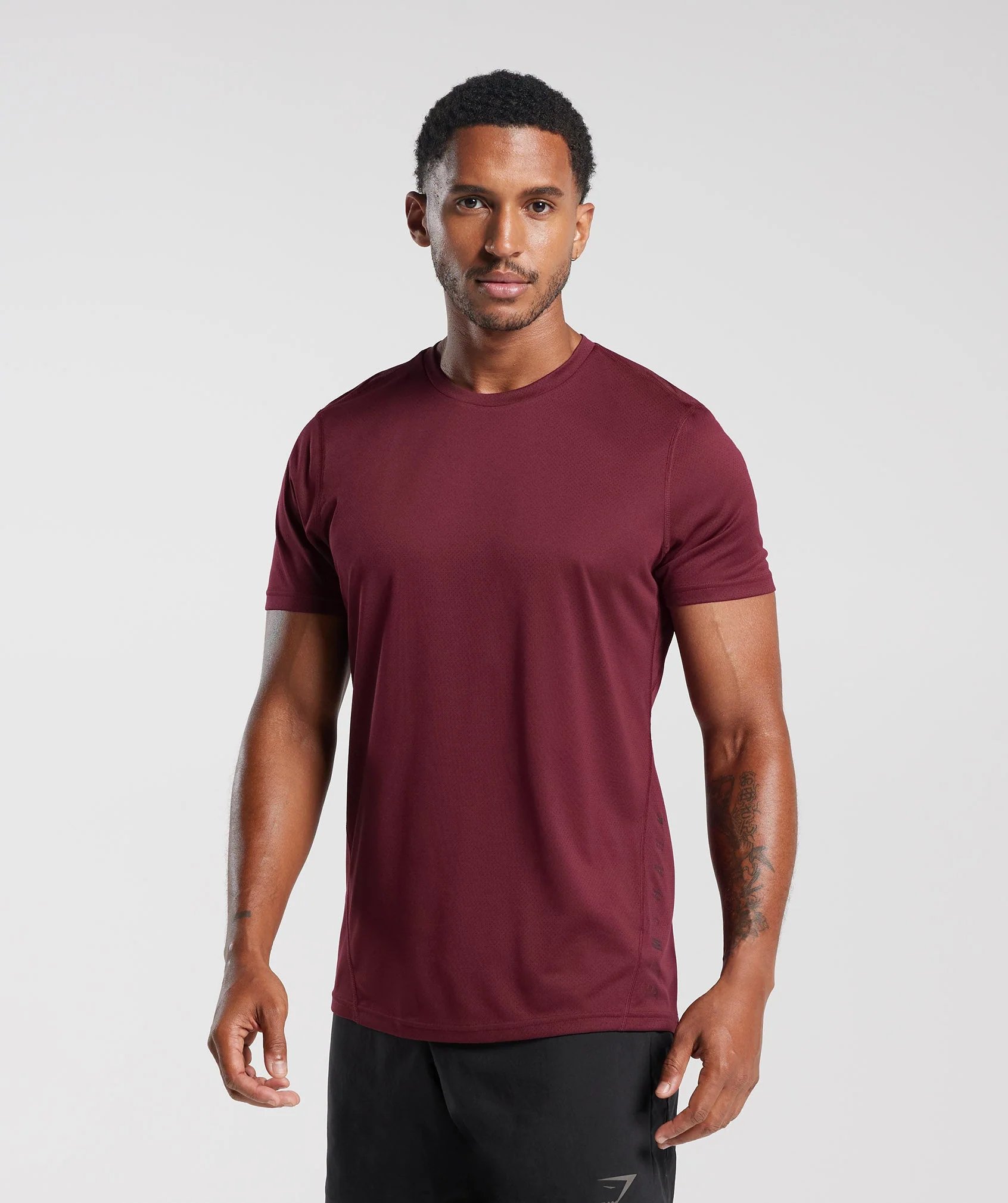 Gymshark Sport T-Shirt - Plum Pink/Black Marl