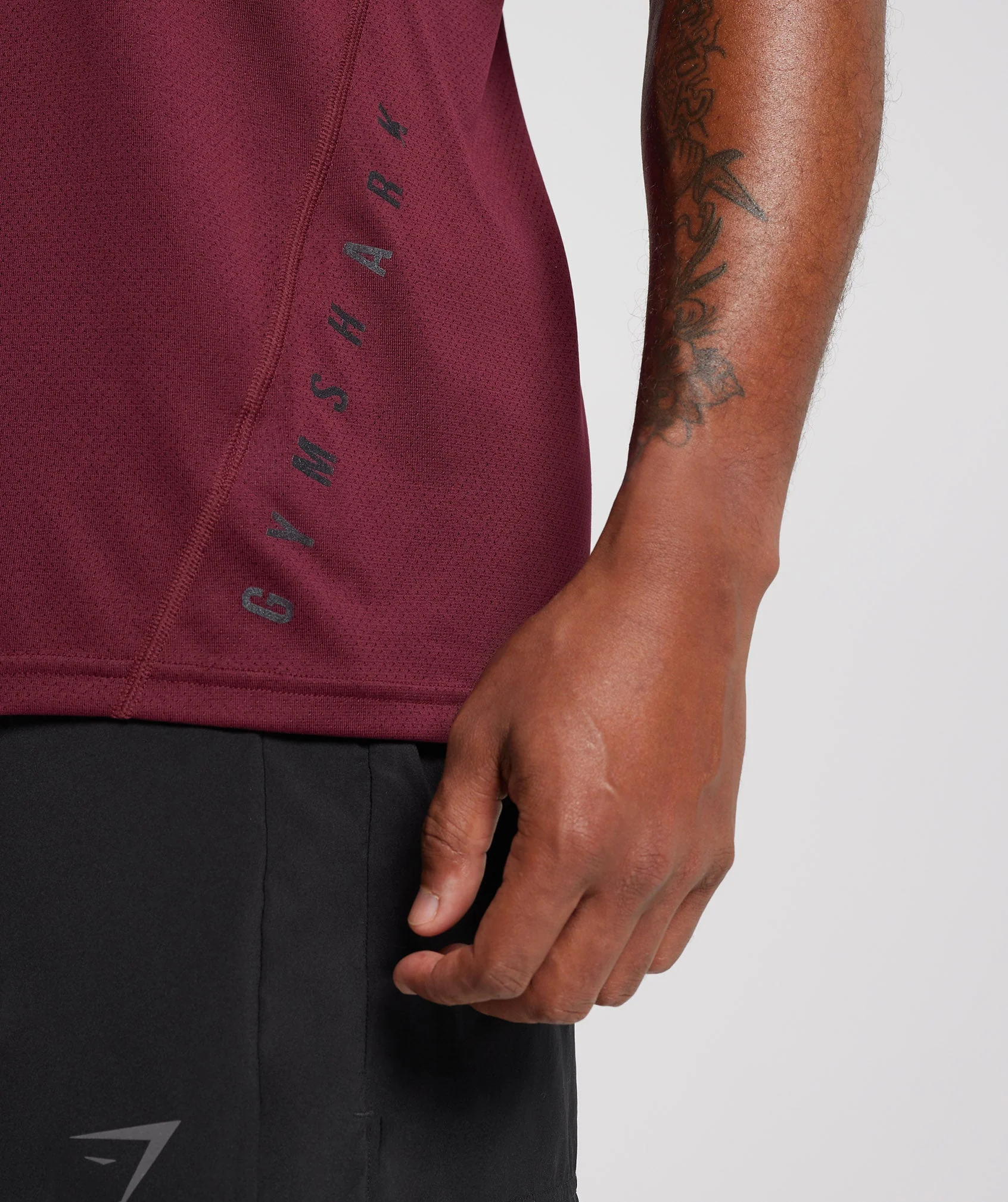 Gymshark Sport T-Shirt - Plum Pink/Black Marl - Image 6