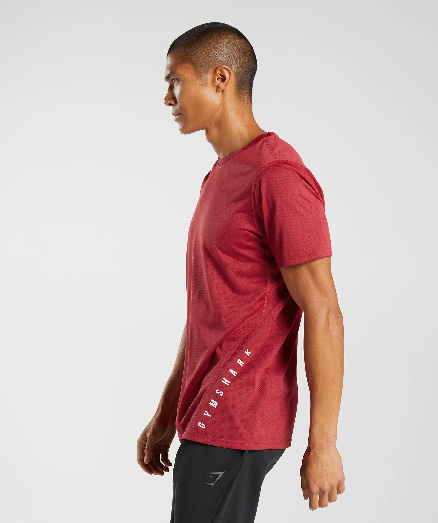 Gymshark Sport T-Shirt - Salsa Red/Black Marl - Image 3