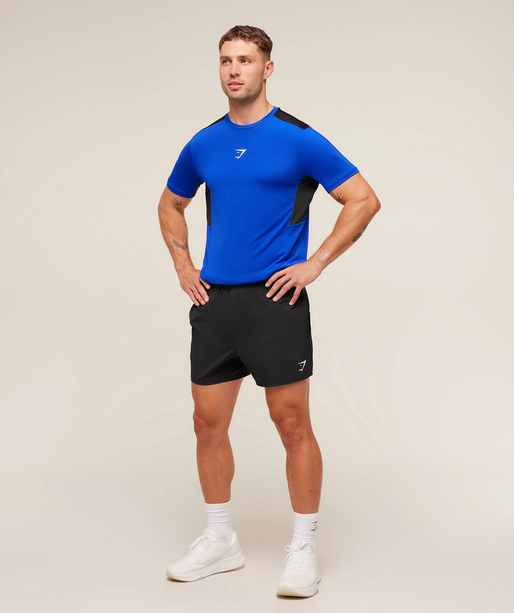 Gymshark Sport T-Shirt - Athletic Blue/Black - Image 4