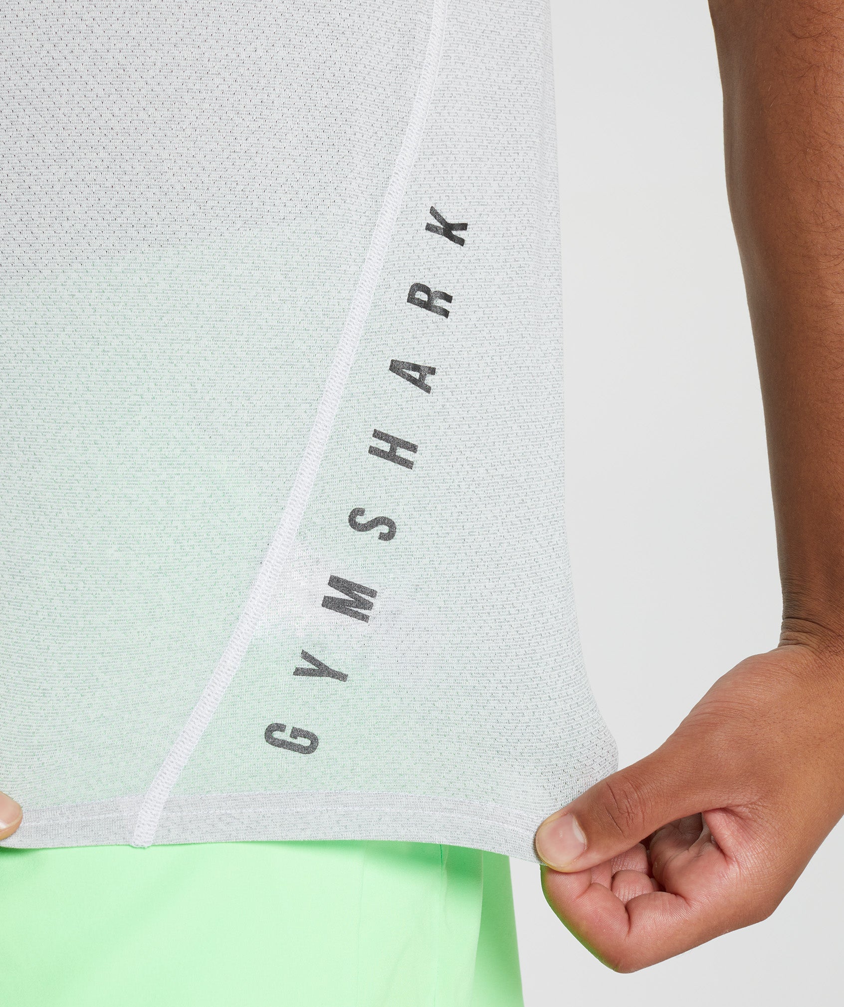 Gymshark Sport T-Shirt - White/Smokey Grey Marl - Image 5