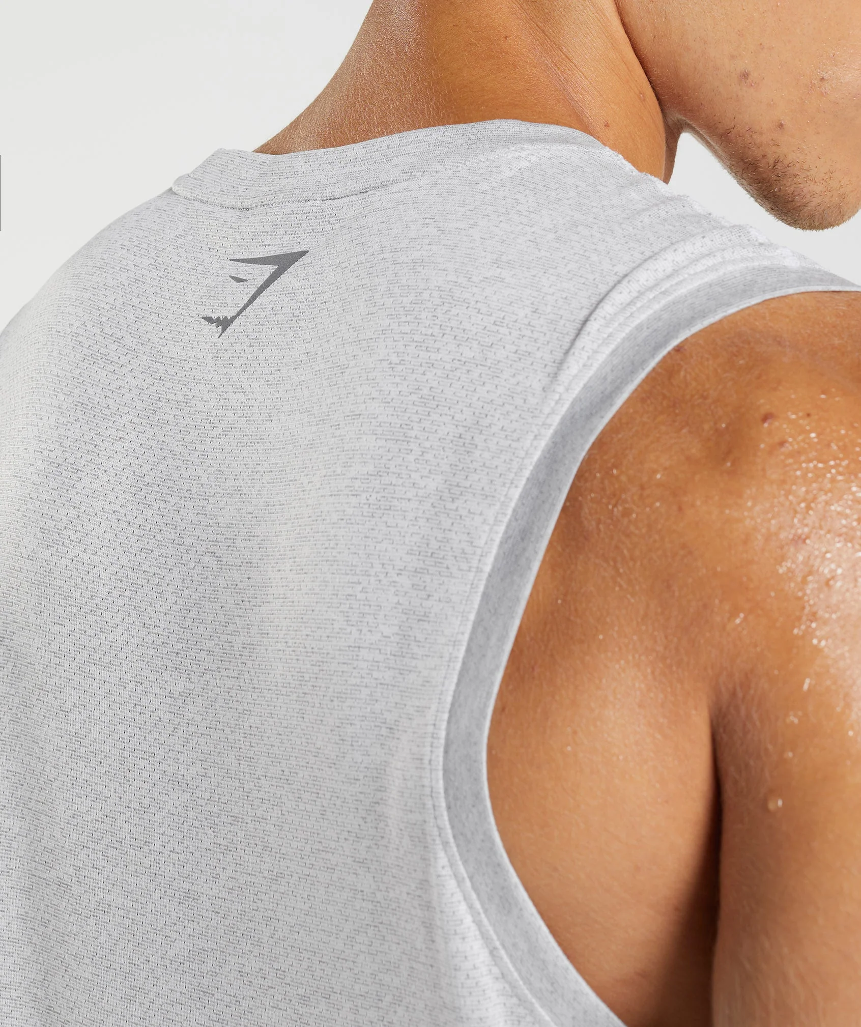 Gymshark Sport Tank - White/Smokey Grey Marl - Image 4