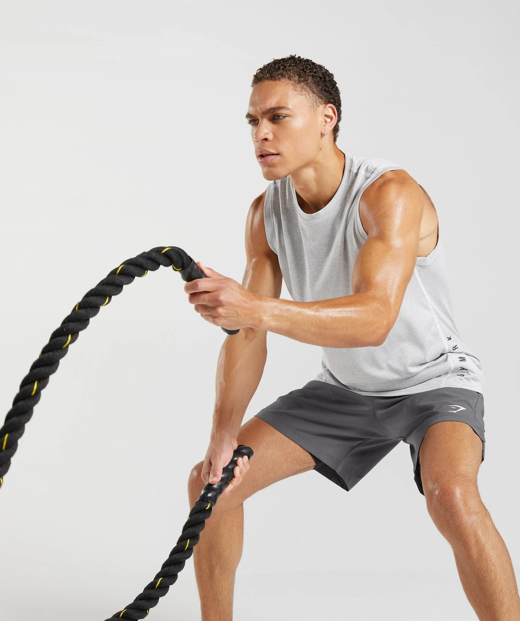 Gymshark Sport Tank - White/Smokey Grey Marl - Image 6