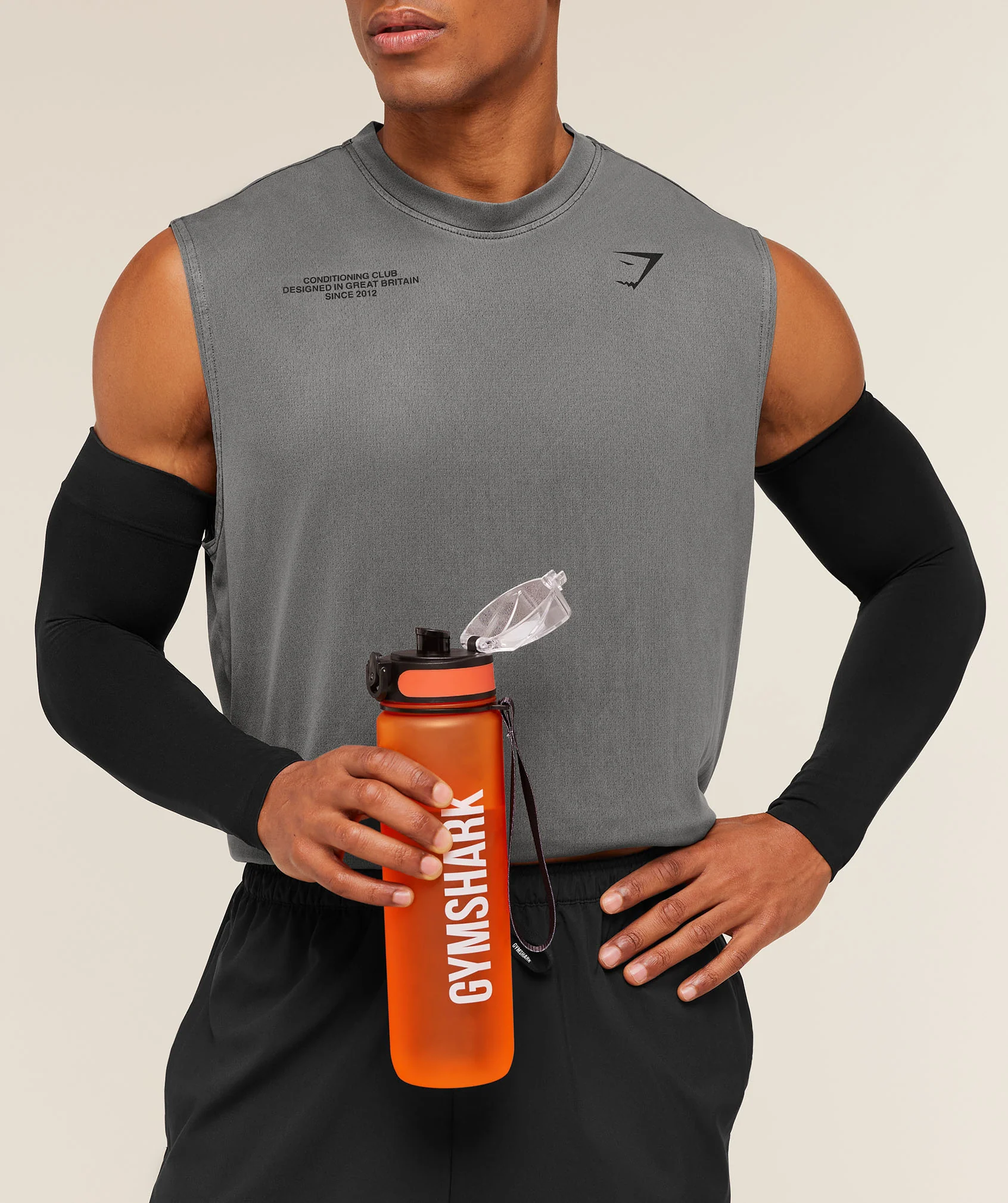 Gymshark Sports Bottle - Dayglow Peach - Image 2