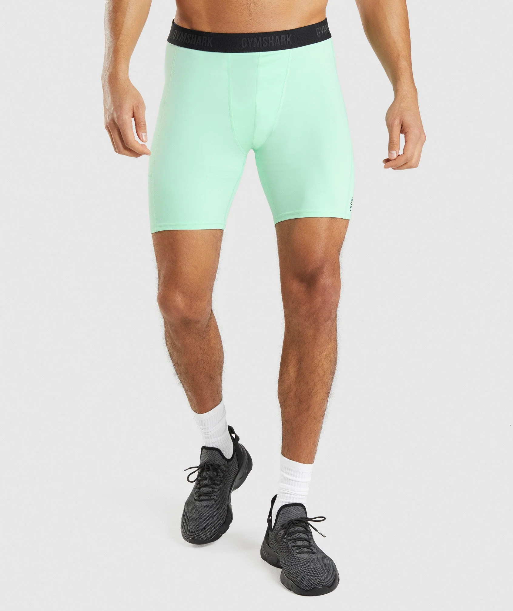 Gymshark //Steve Cook Baselayer Shorts - Turbo Blue - Image 2