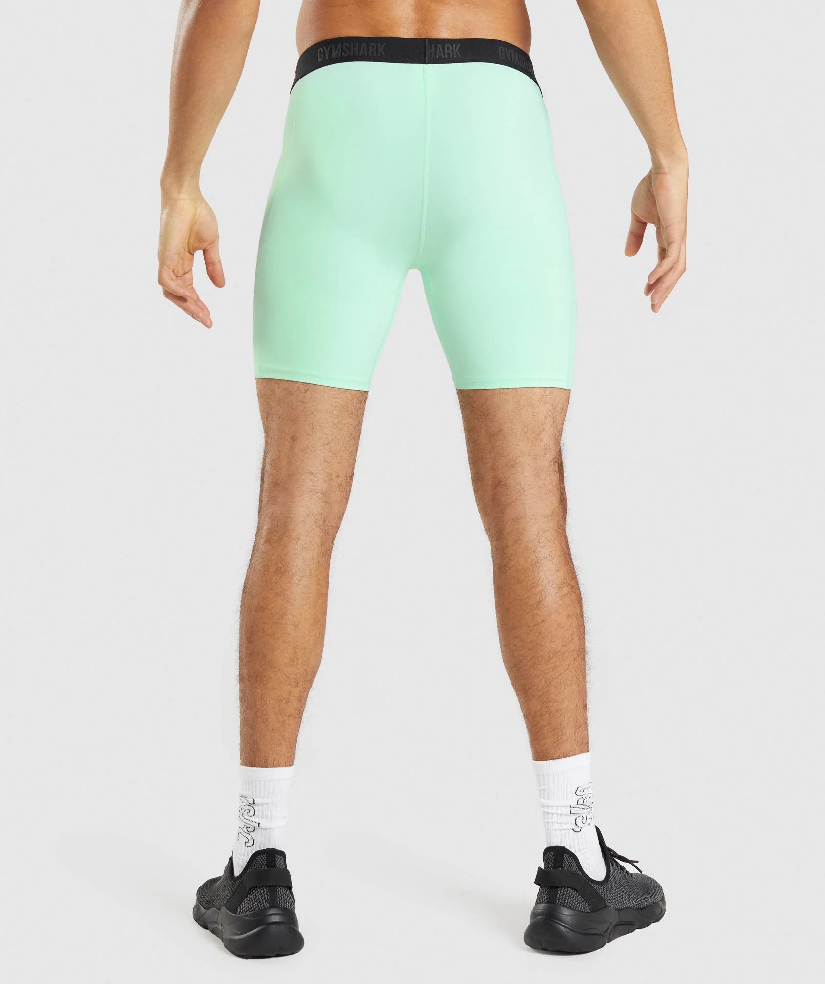 Gymshark //Steve Cook Baselayer Shorts - Turbo Blue - Image 3