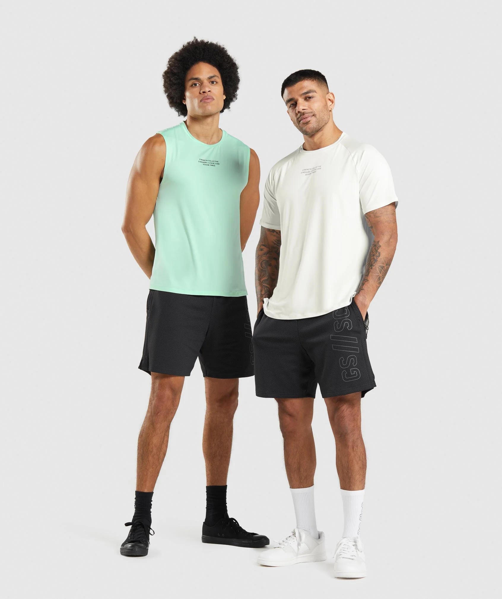 Gymshark //Steve Cook Mesh Shorts - Black - Image 3