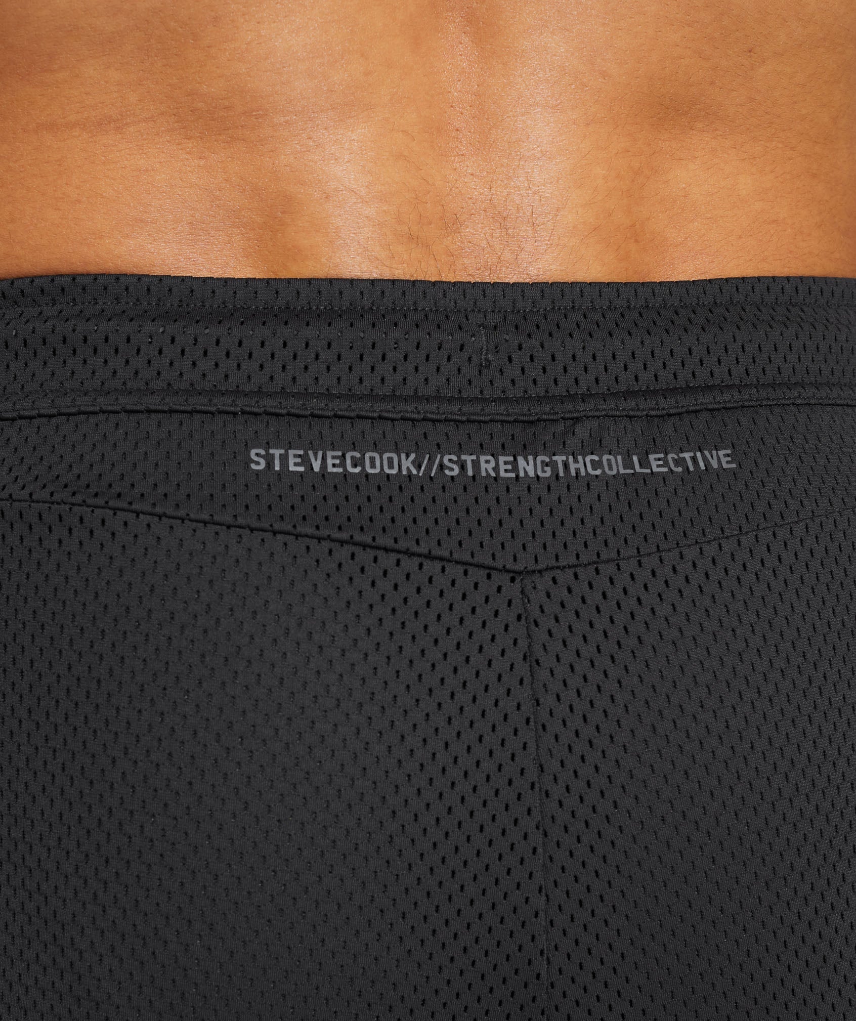 Gymshark //Steve Cook Mesh Shorts - Black - Image 5