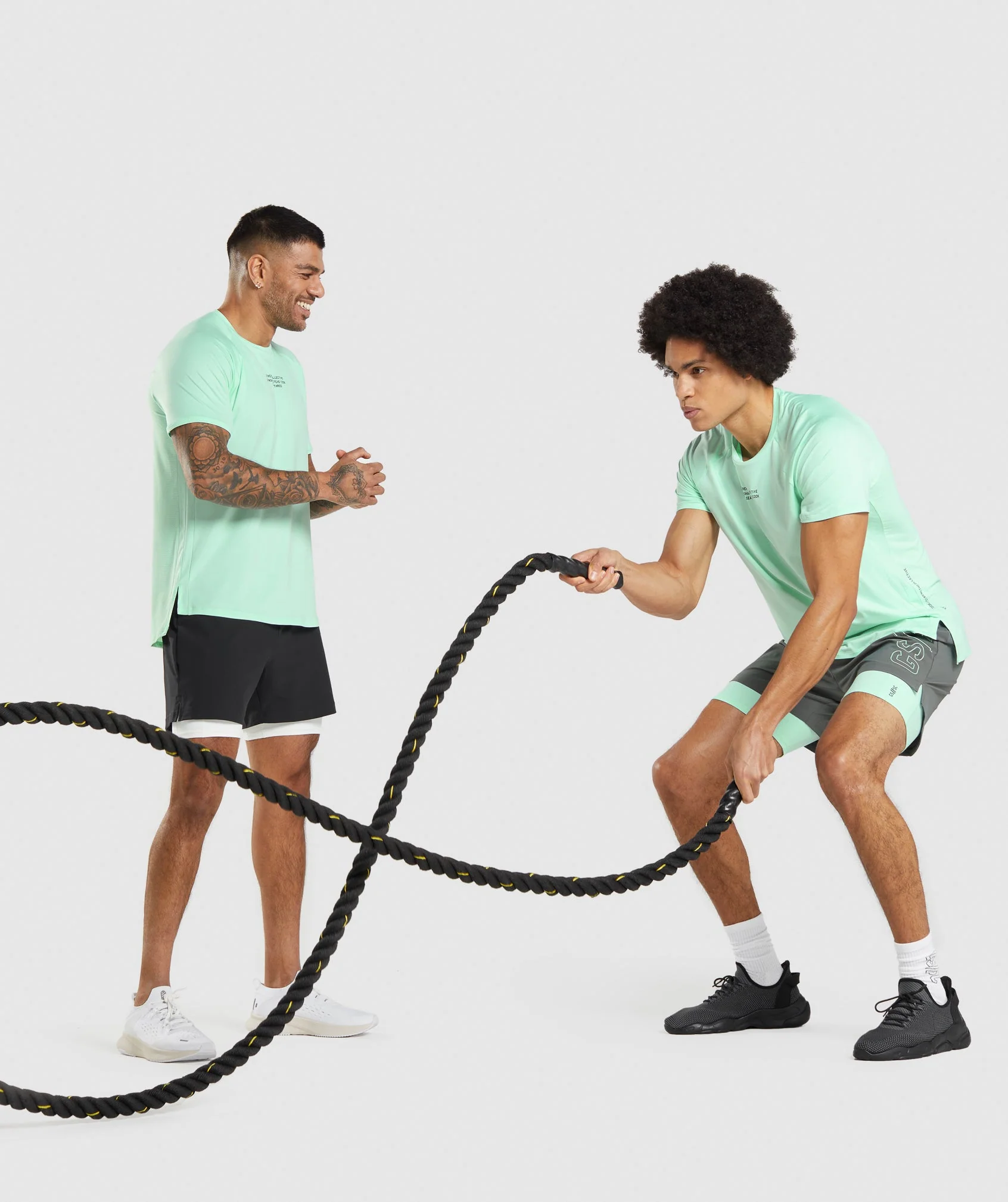 Gymshark //Steve Cook T-Shirt - Turbo Blue - Image 4
