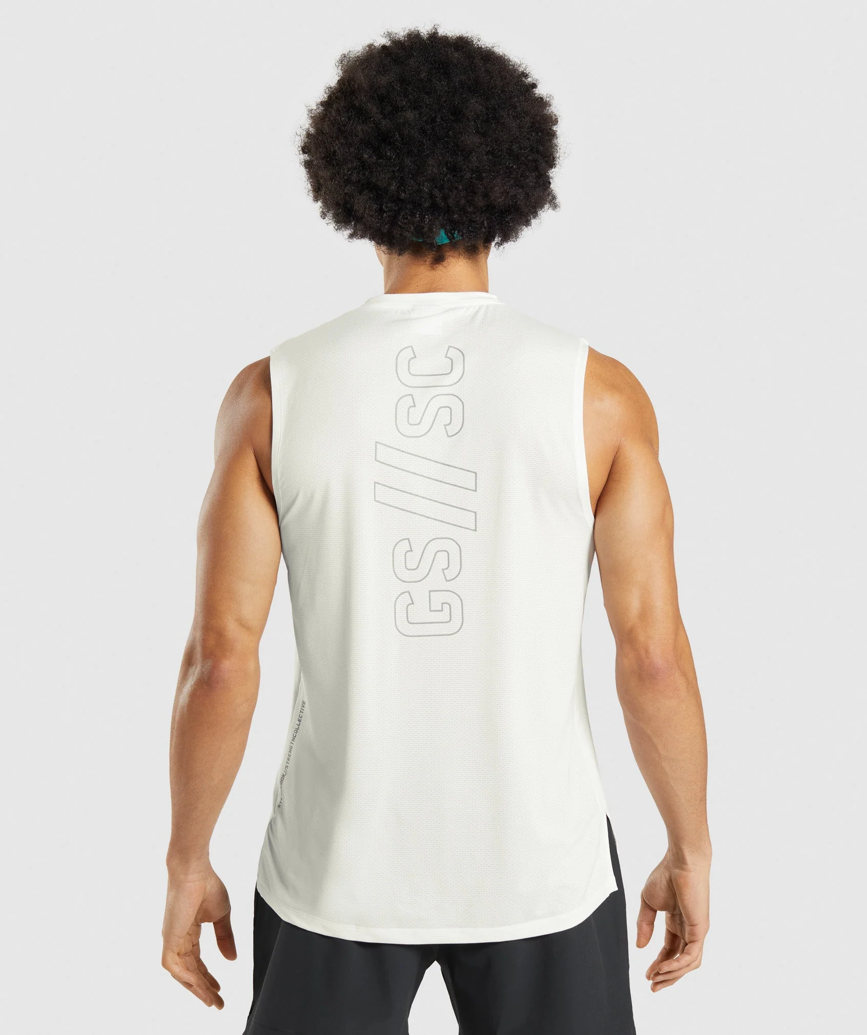 Gymshark //Steve Cook Tank - Off White - Image 3